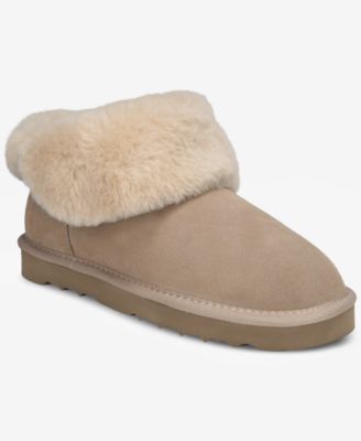 Torrii Fold Over Suede Wide-Calf Booties