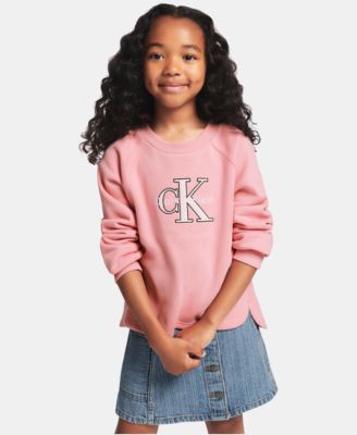 Girls' 7-16 Logo Long-Sleeve Sweatshirt