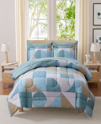 Geo-Aqua 5-Piece Comforter Set, Twin