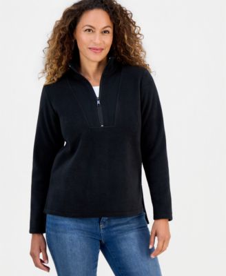 Petite Polar Fleece Quarter-Zip Tunic