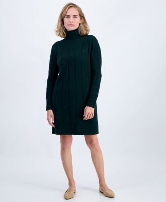 Women's LuxSoft Long-Sleeve Turtleneck Sweater Dress