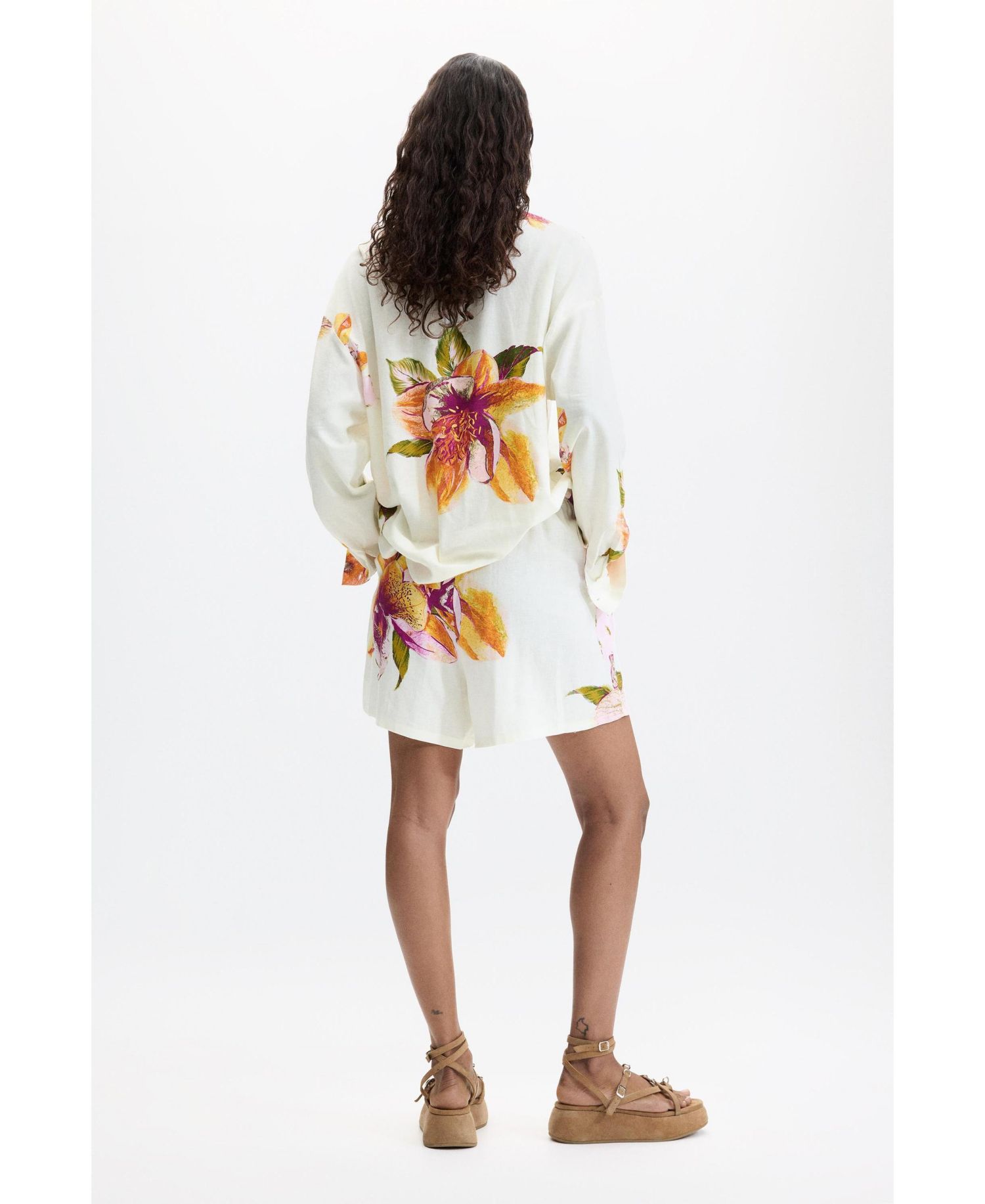 Women's Printed Flower Shorts