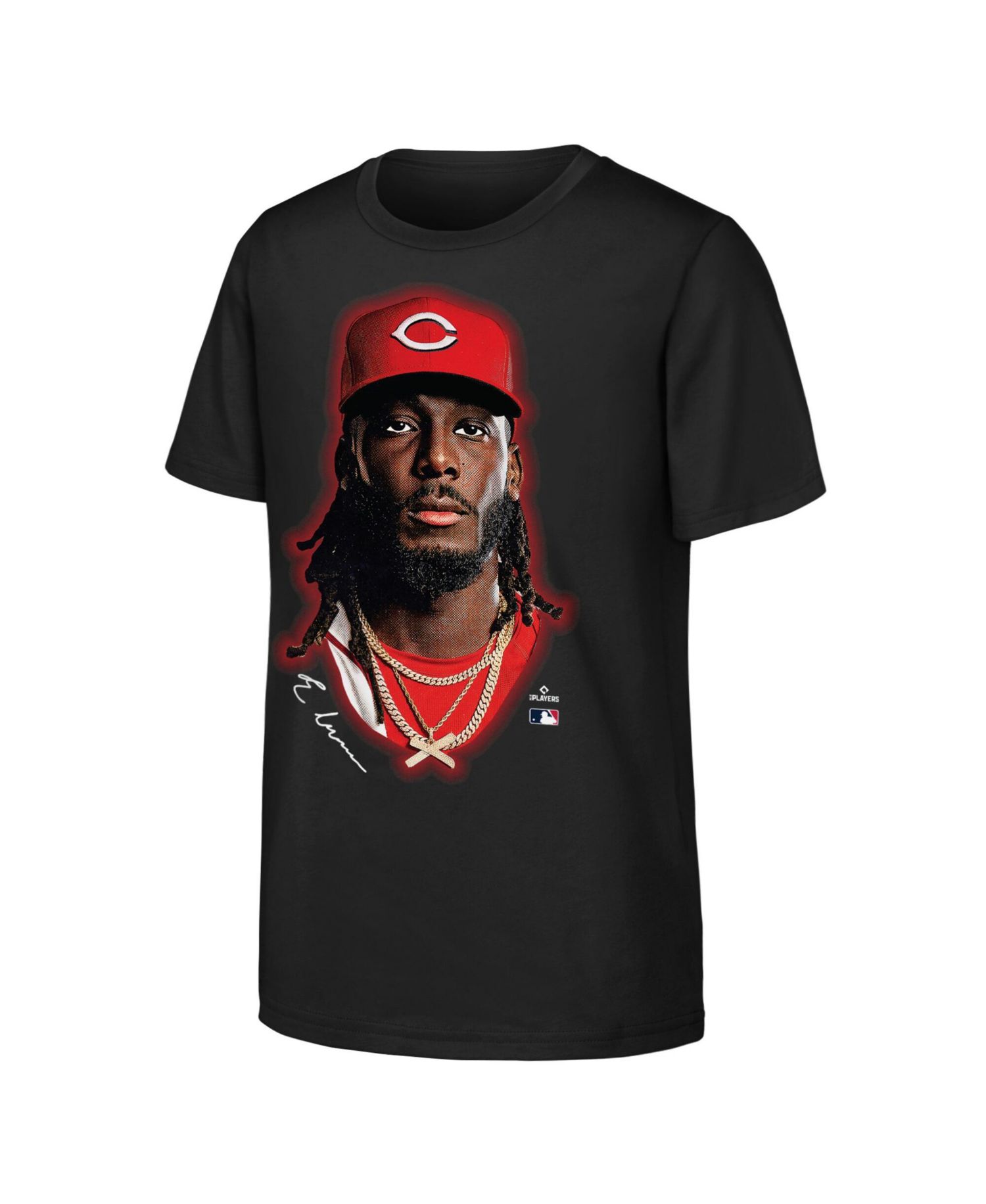 Big Boys and Girls Elly De La Cruz Black Cincinnati Reds Headliner T-Shirt