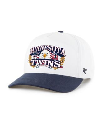 Men's White/Navy Minnesota Twins Americana Eagle Hitch Adjustable Hat