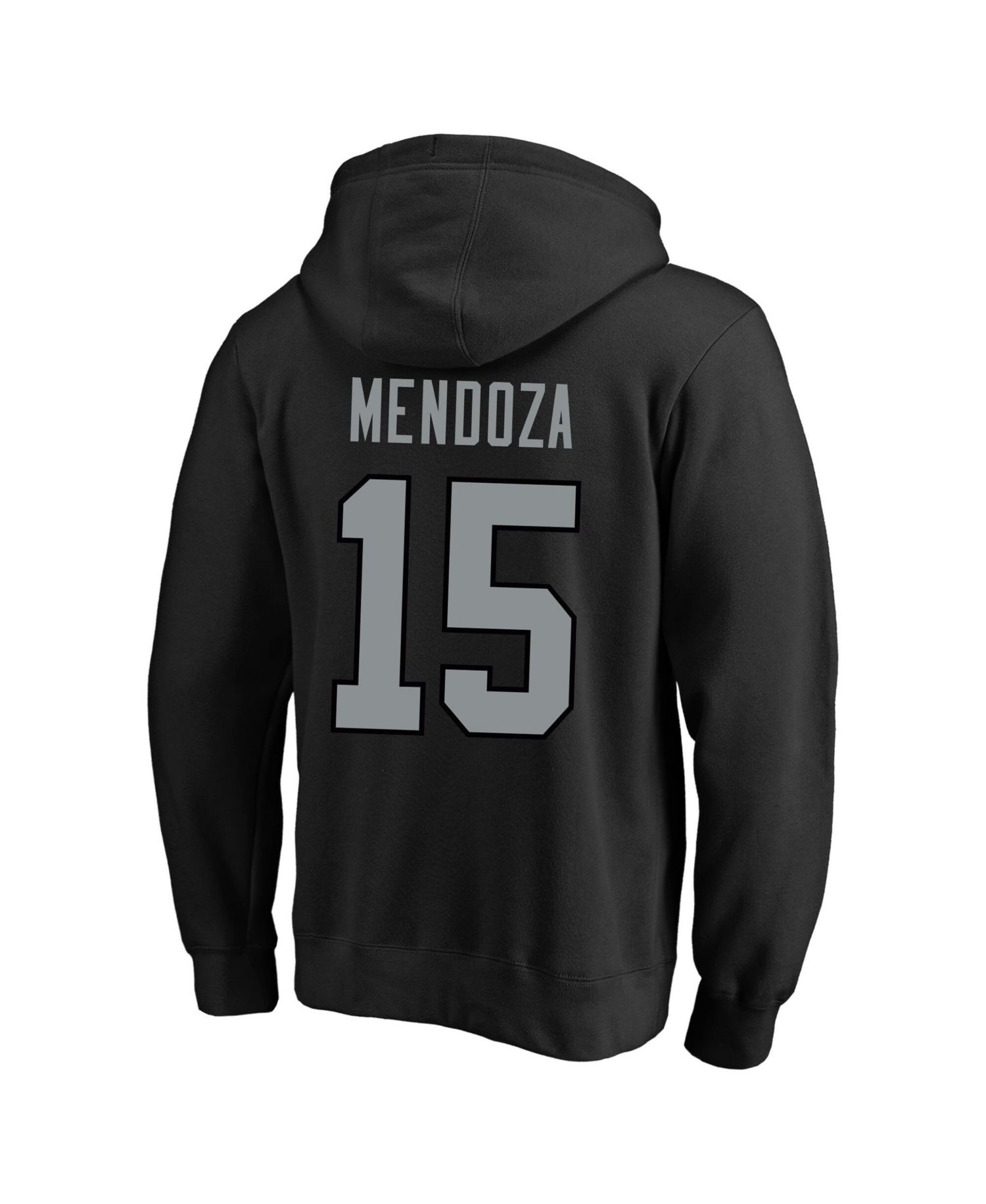 Men's Fernando Mendoza Black Las Vegas Raiders Big & Tall Name & Number Fleece Hoodie