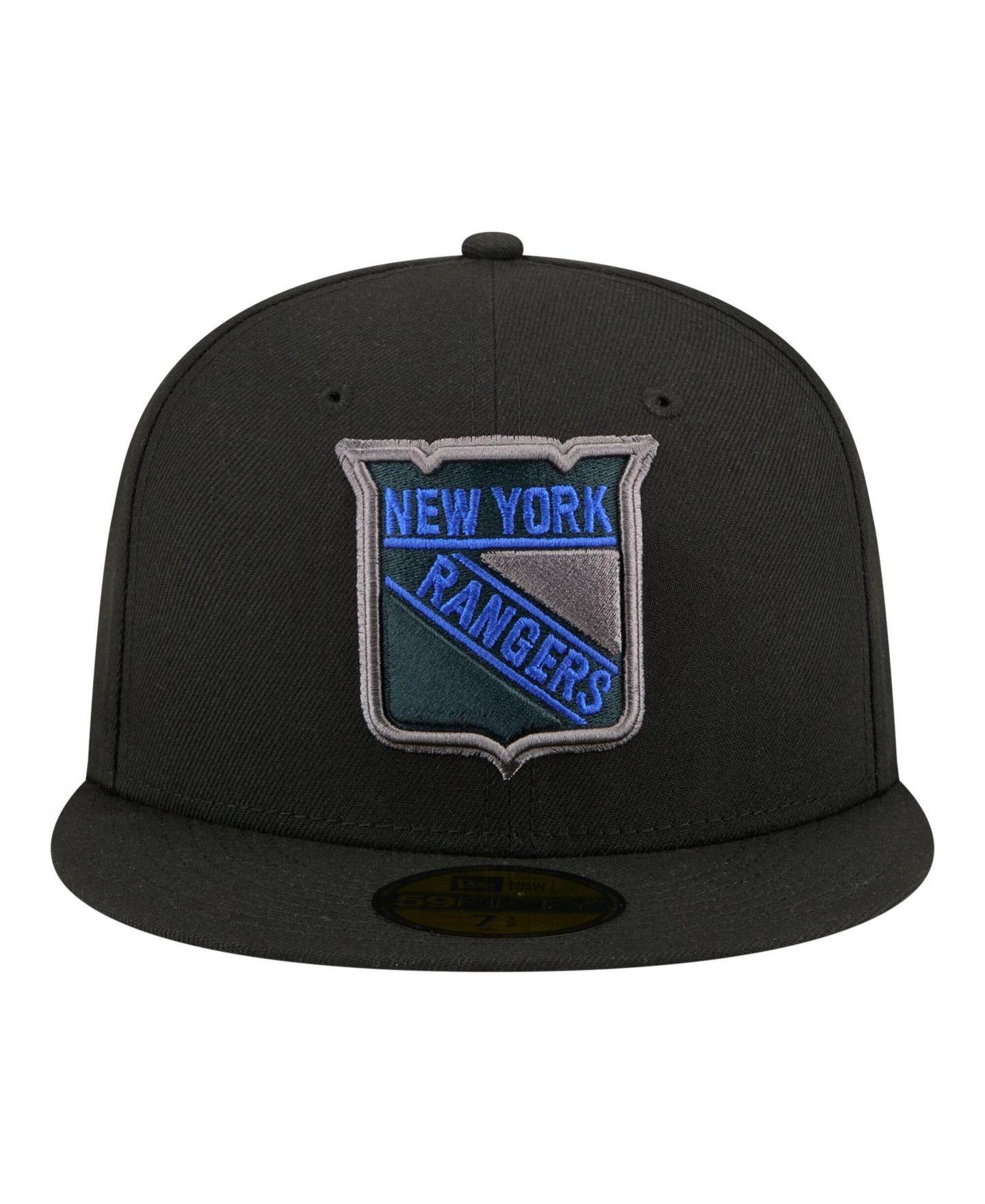 Мужская кепка New Era Black New York Rangers Color Pop 59FIFTY Fitted Hat — фото 5