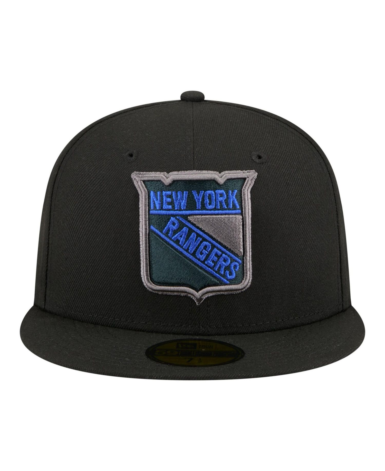 Men's Black New York Rangers Color Pop 59FIFTY Fitted Hat