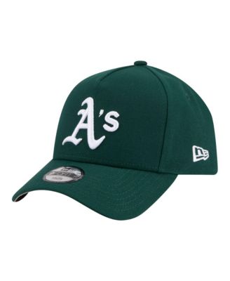 Big Boys and Girls Green Athletics 9FORTY A-Frame Adjustable Hat