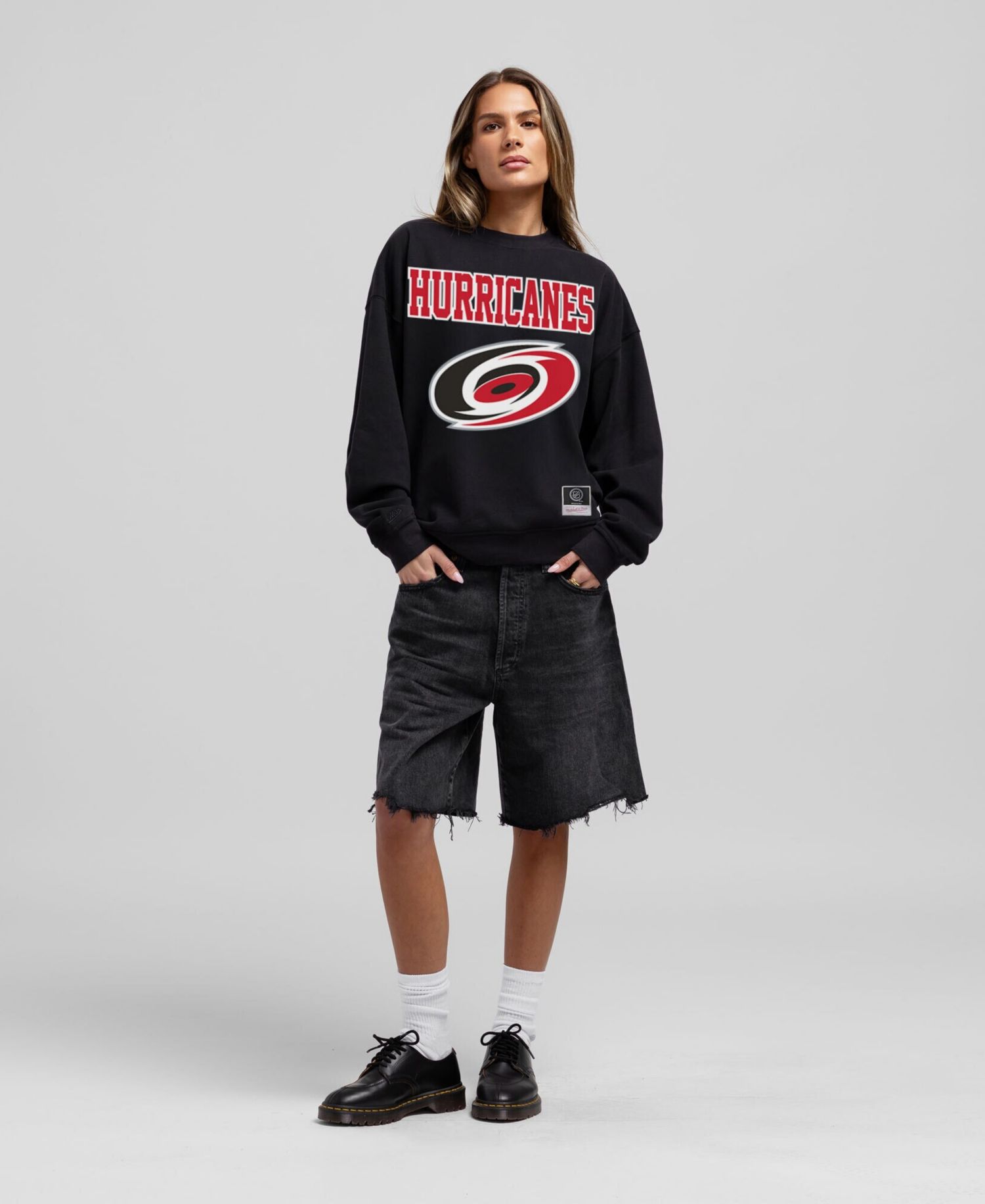 Women's Black Carolina Hurricanes Core Oversized Sweatshirt