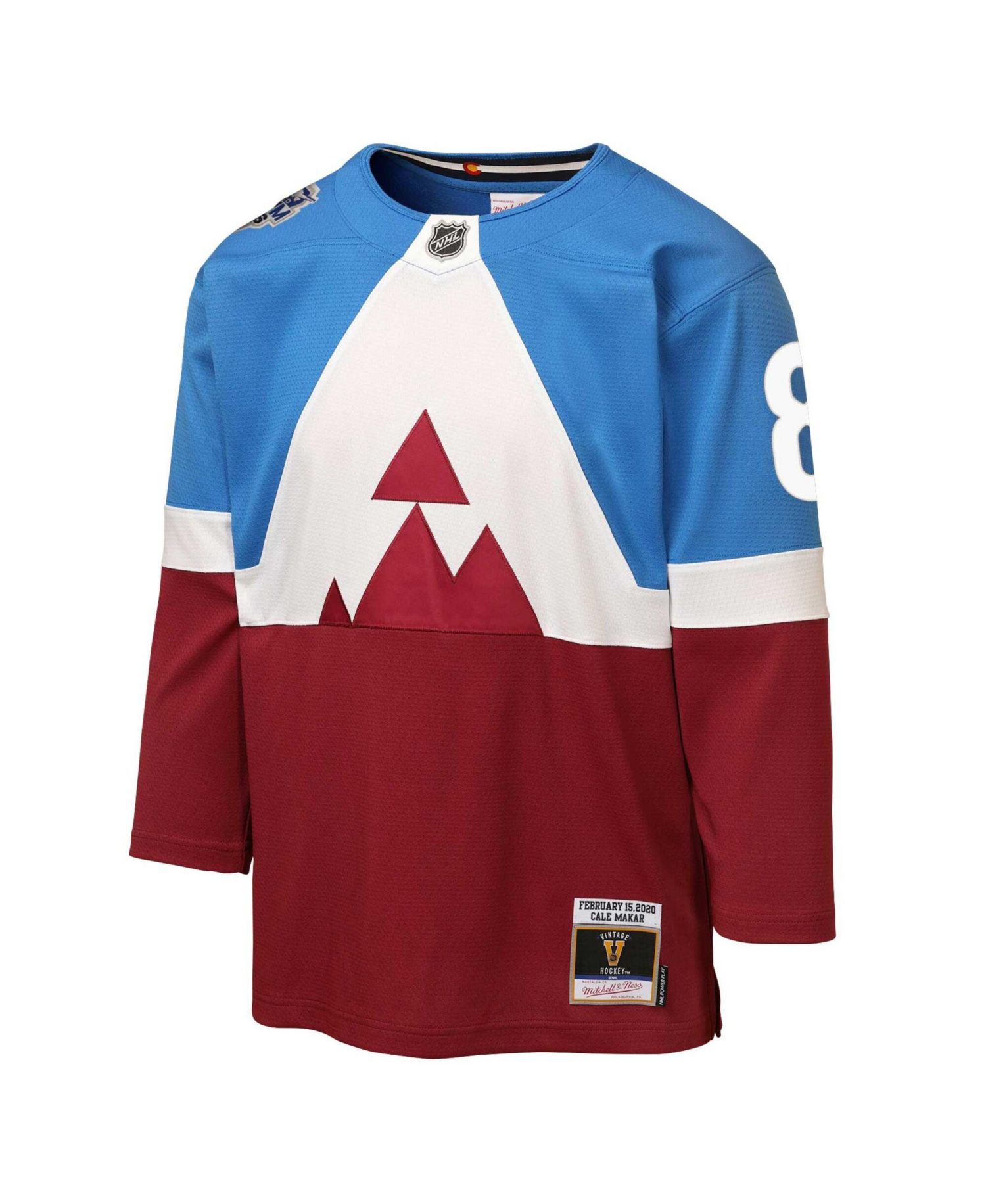Big Boys and Girls Cale Makar Blue/Burgundy Colorado Avalanche 2020 Stadium Series Power Play Jersey
