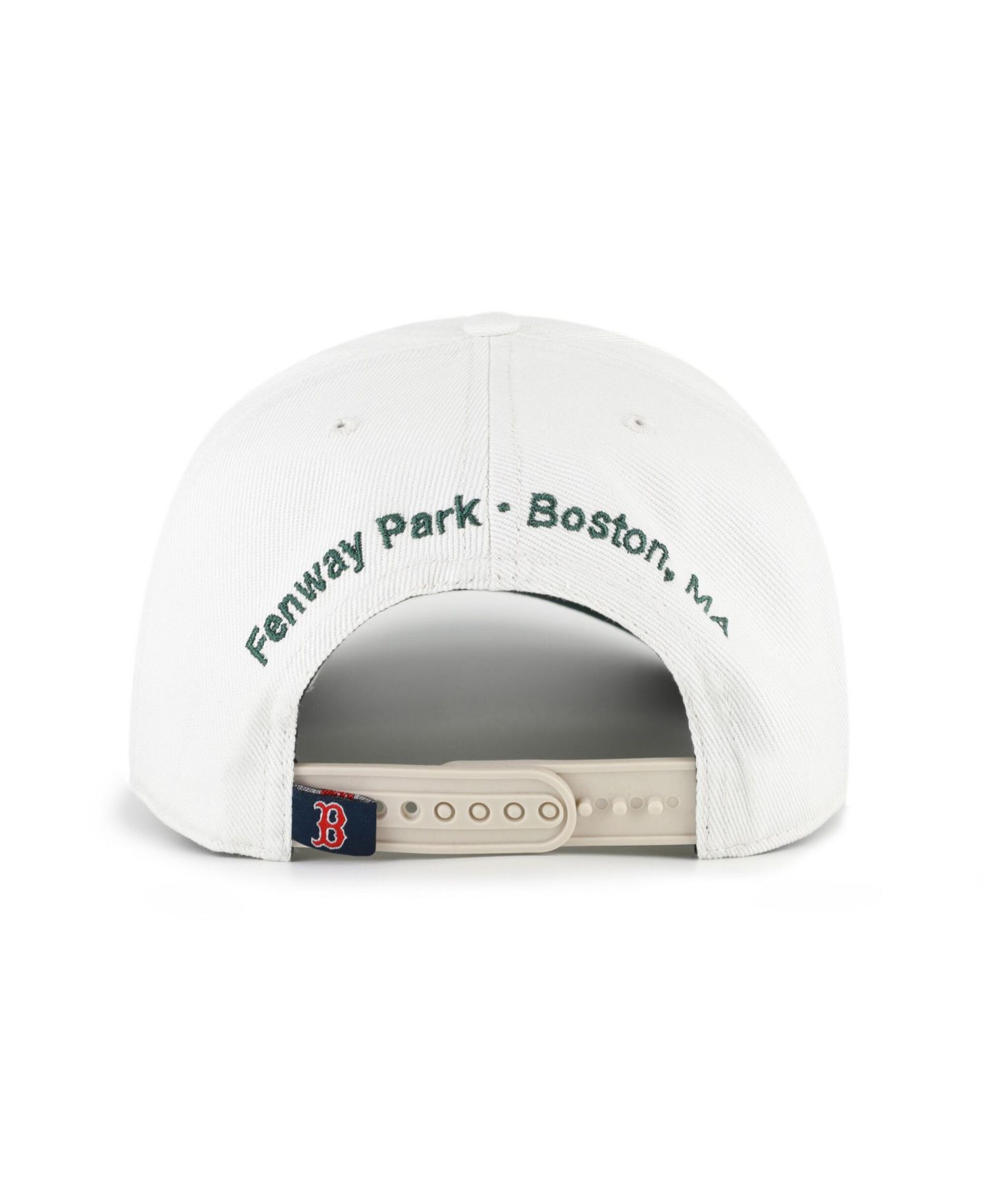 Men's White/Green Boston Red Sox Flora Gallery Hitch Adjustable Hat