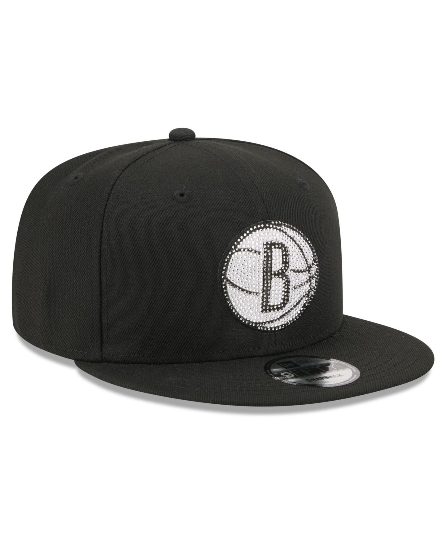 Мужская кепка New Era Black Brooklyn Nets 2026 NBA Draft Crystal 9FIFTY Snapback Hat — фото 4