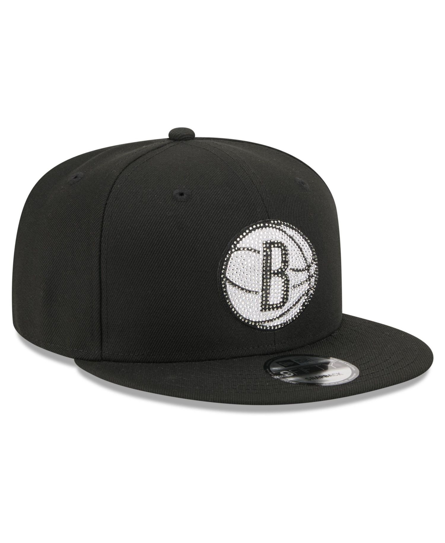 Men's Black Brooklyn Nets 2026 NBA Draft Crystal 9FIFTY Snapback Hat