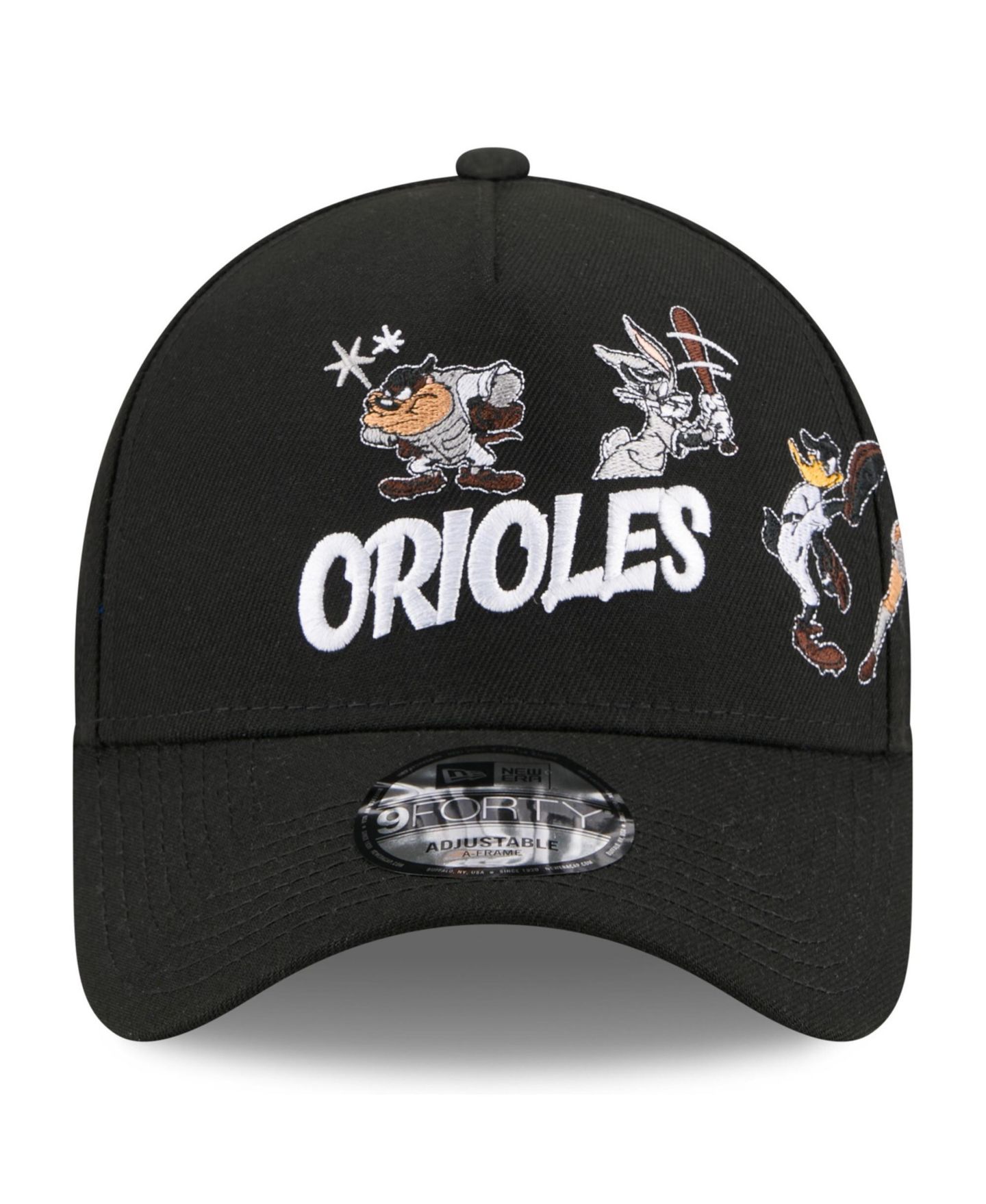 Детская кепка New Era Black Baltimore Orioles Looney Tunes A-Frame 9FORTY Adjustable Hat — фото 4