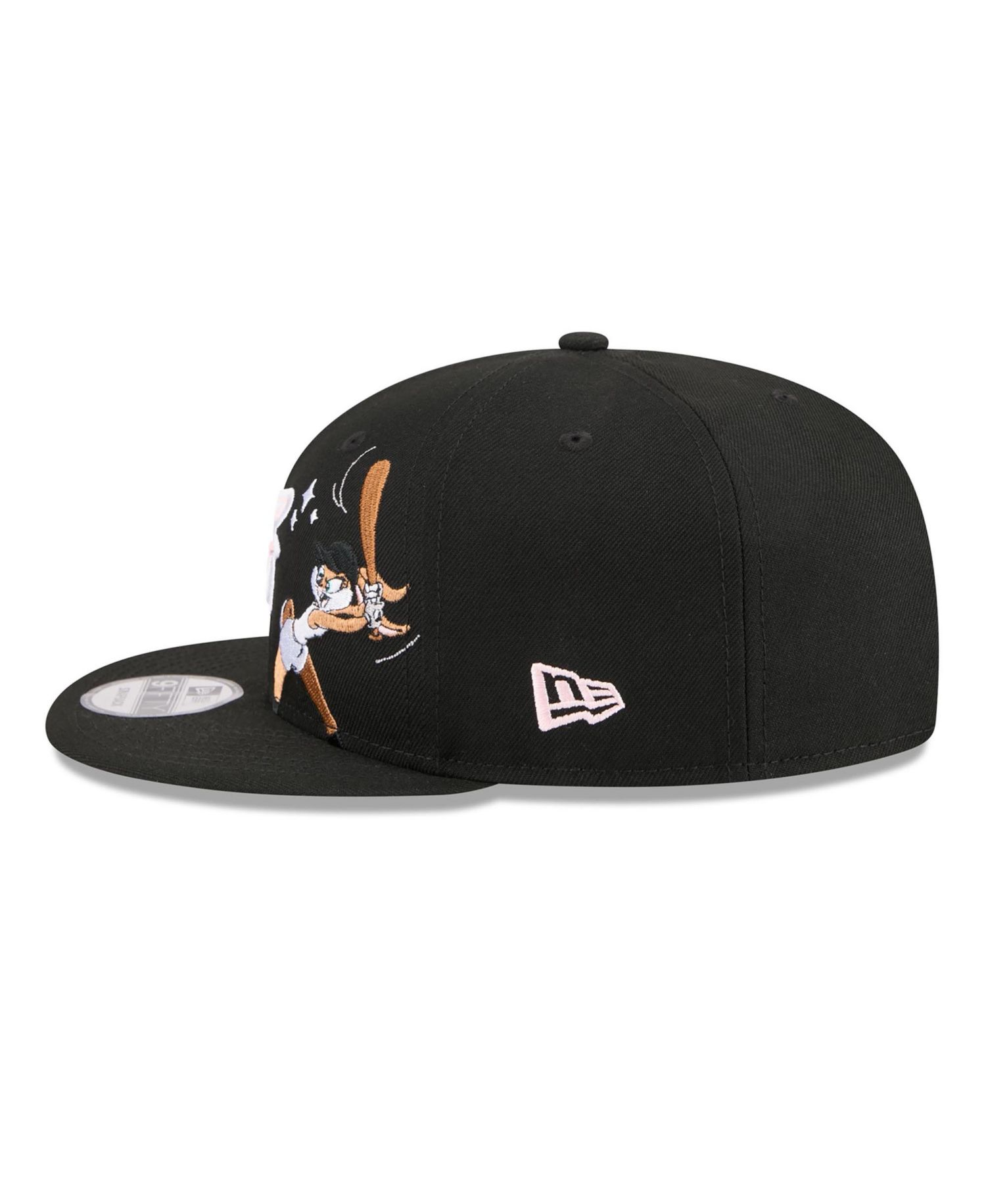 Men's Black Baltimore Orioles Looney Tunes Lola Bunny 9FIFTY Snapback Hat