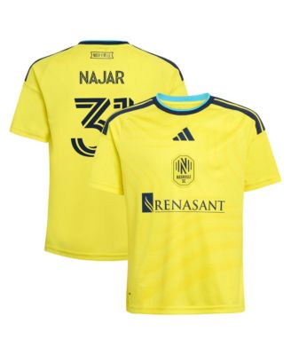 Big Boys and Girls Andy Najar Yellow Nashville SC 2026 The Reverb Kit Replica Jersey