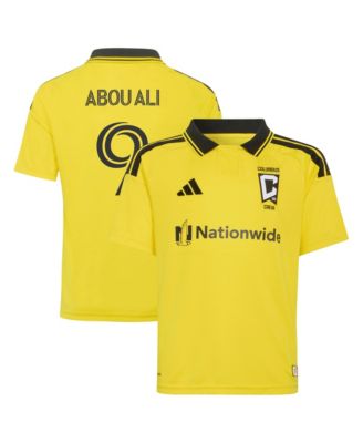 Big Boys and Girls Wessam Abou Ali Yellow Columbus Crew 2026 The Crafted for Excellence Kit Replica Jersey