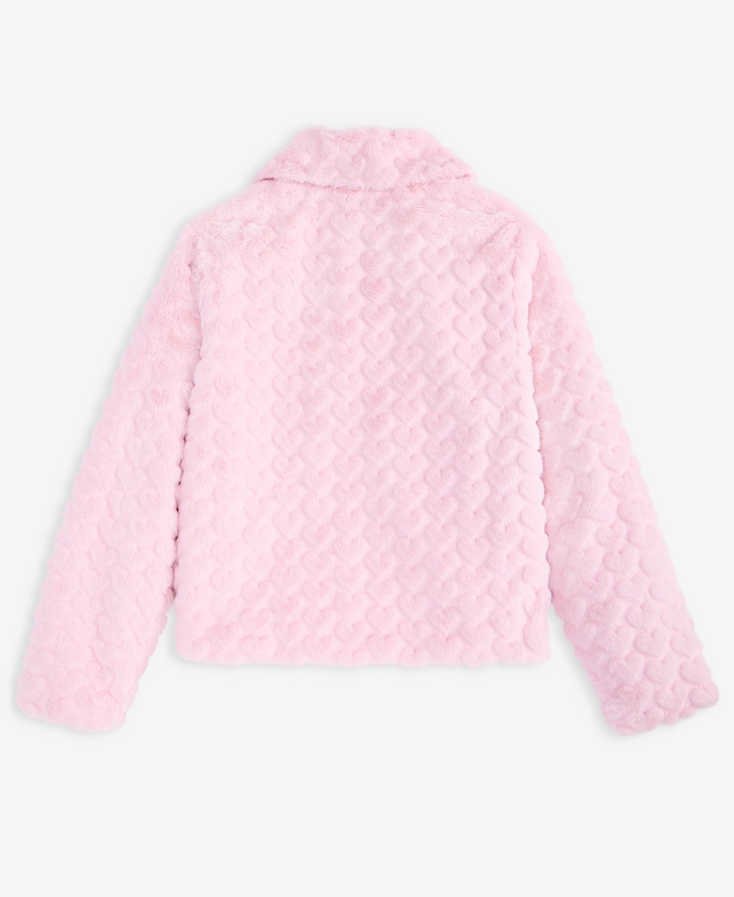 Girls' XS-XL Heart Faux-Fur Jacket
