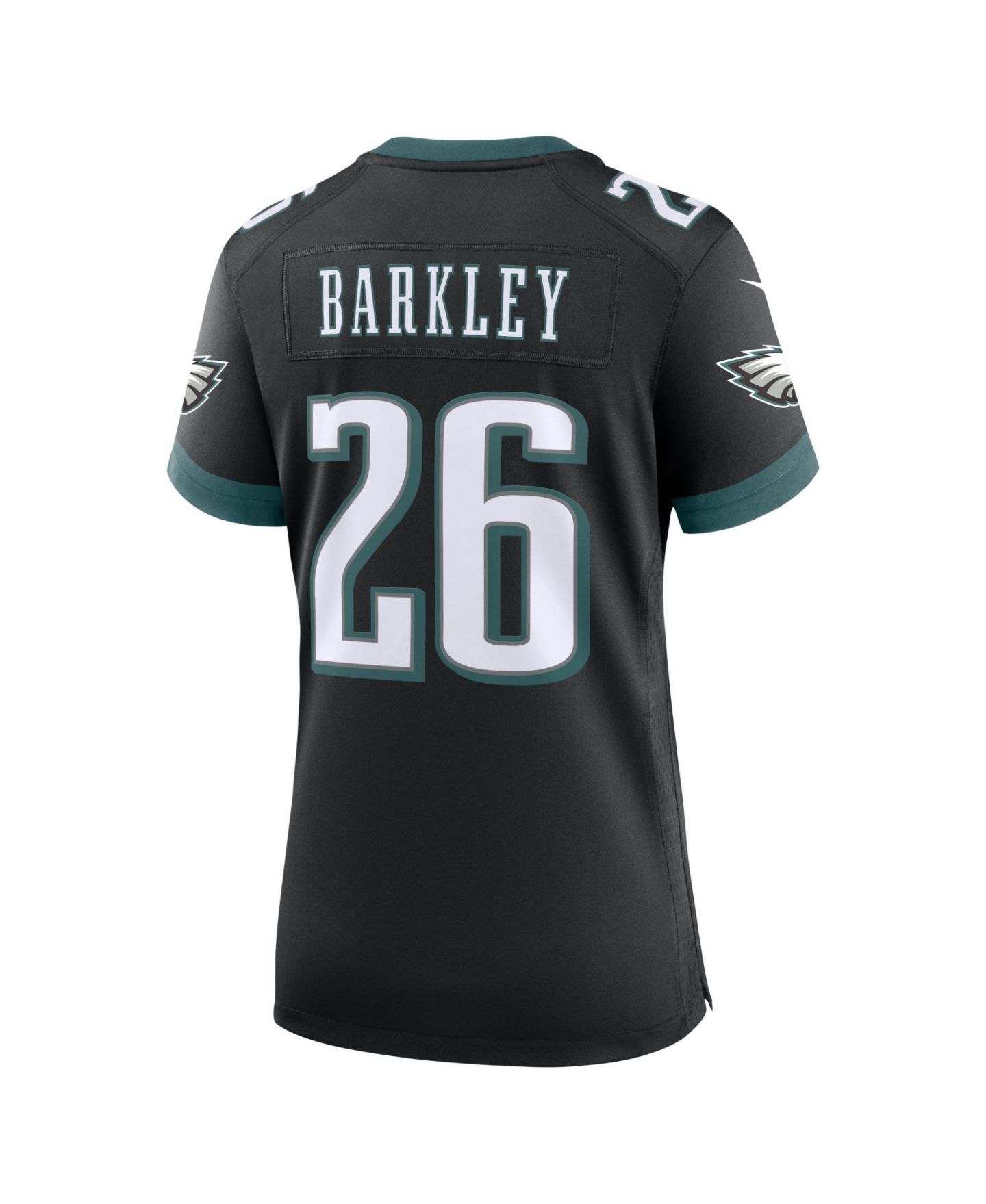 Женский топ Nike Saquon Barkley Black Philadelphia Eagles Alternate Game Jersey — фото 3