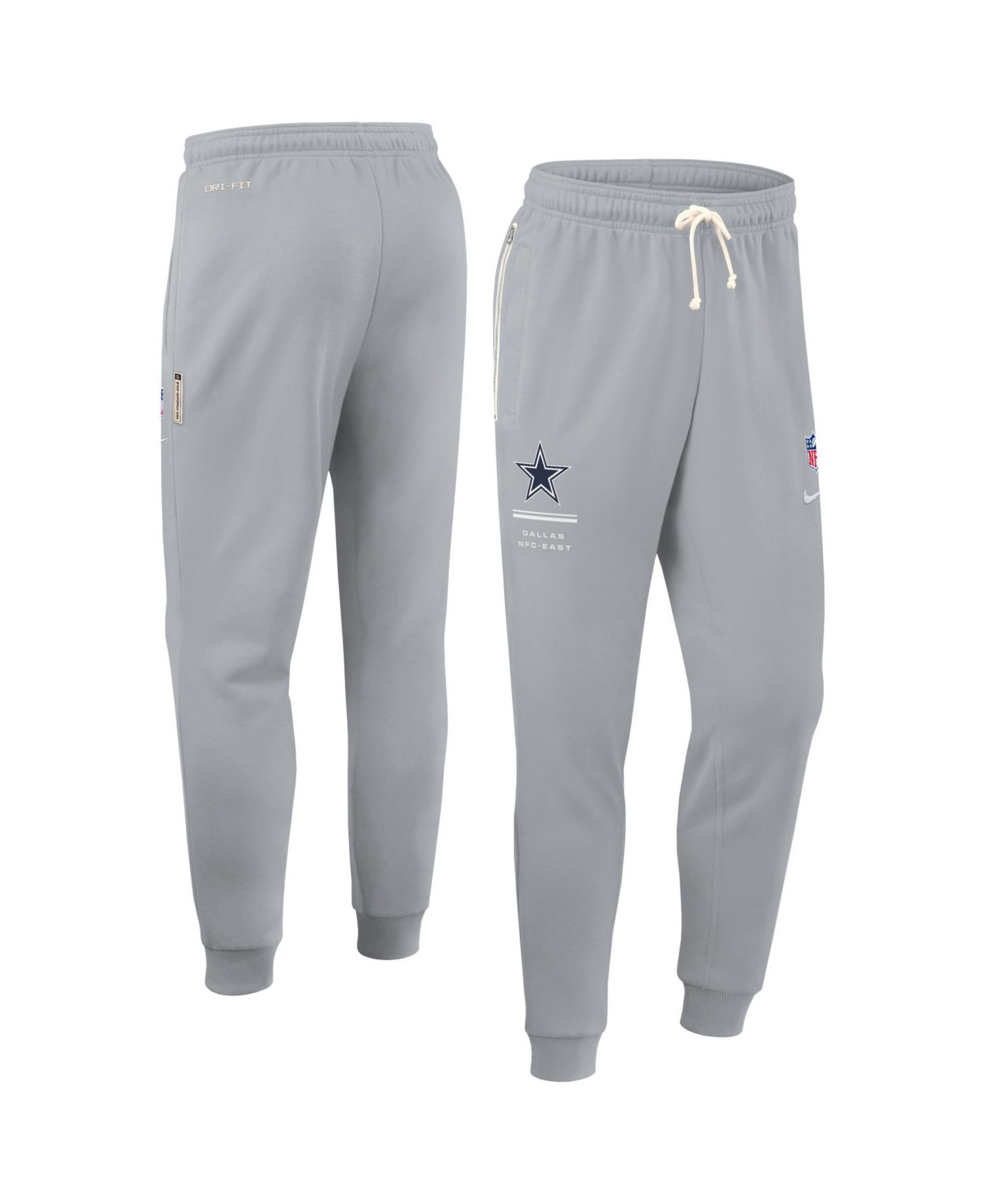Men's Gray Dallas Cowboys Sideline Standard Issue Dri-FIT Taper Pants