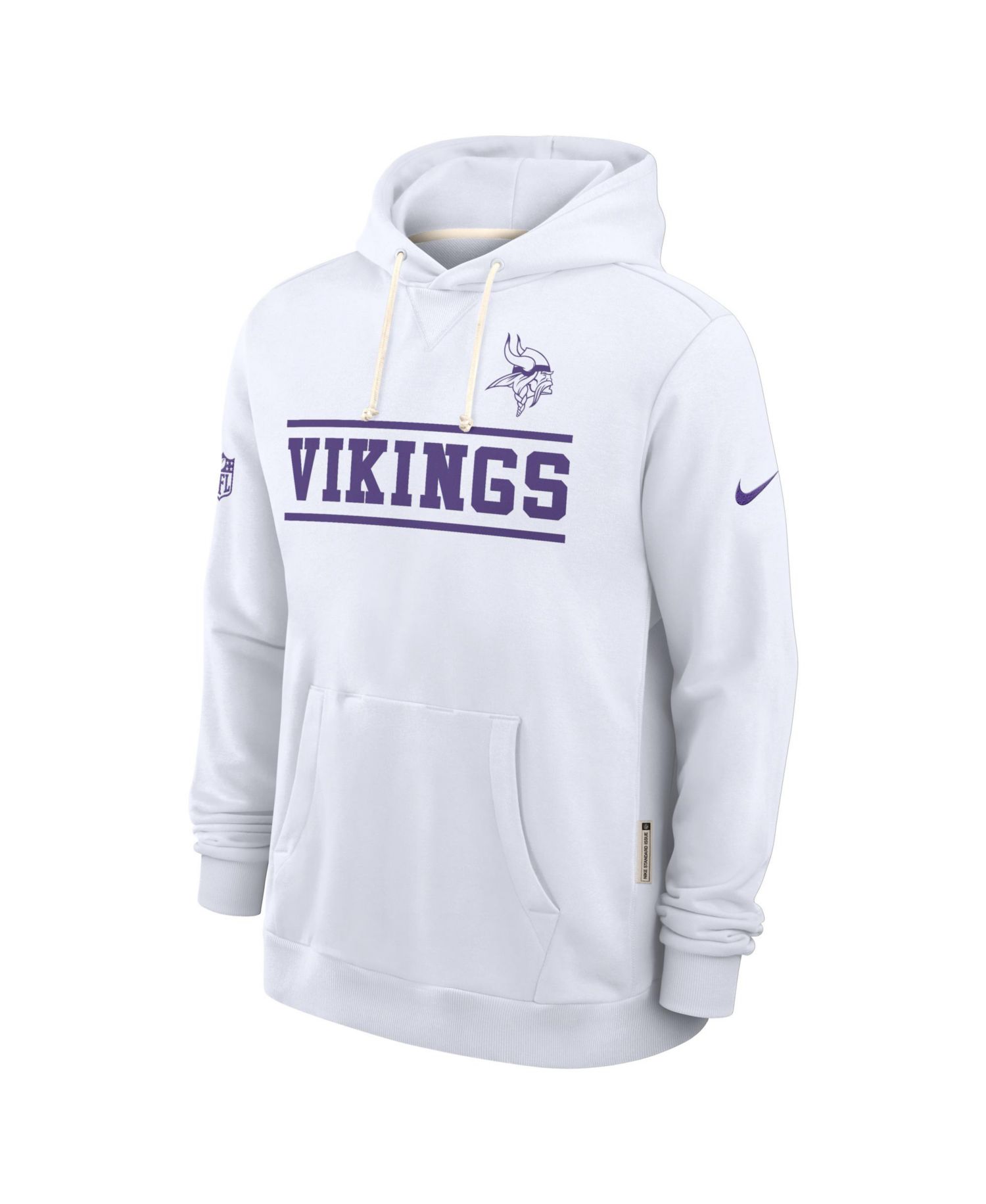 Men's White Minnesota Vikings Alt Sideline Standard Issue Dri-FIT Hoodie