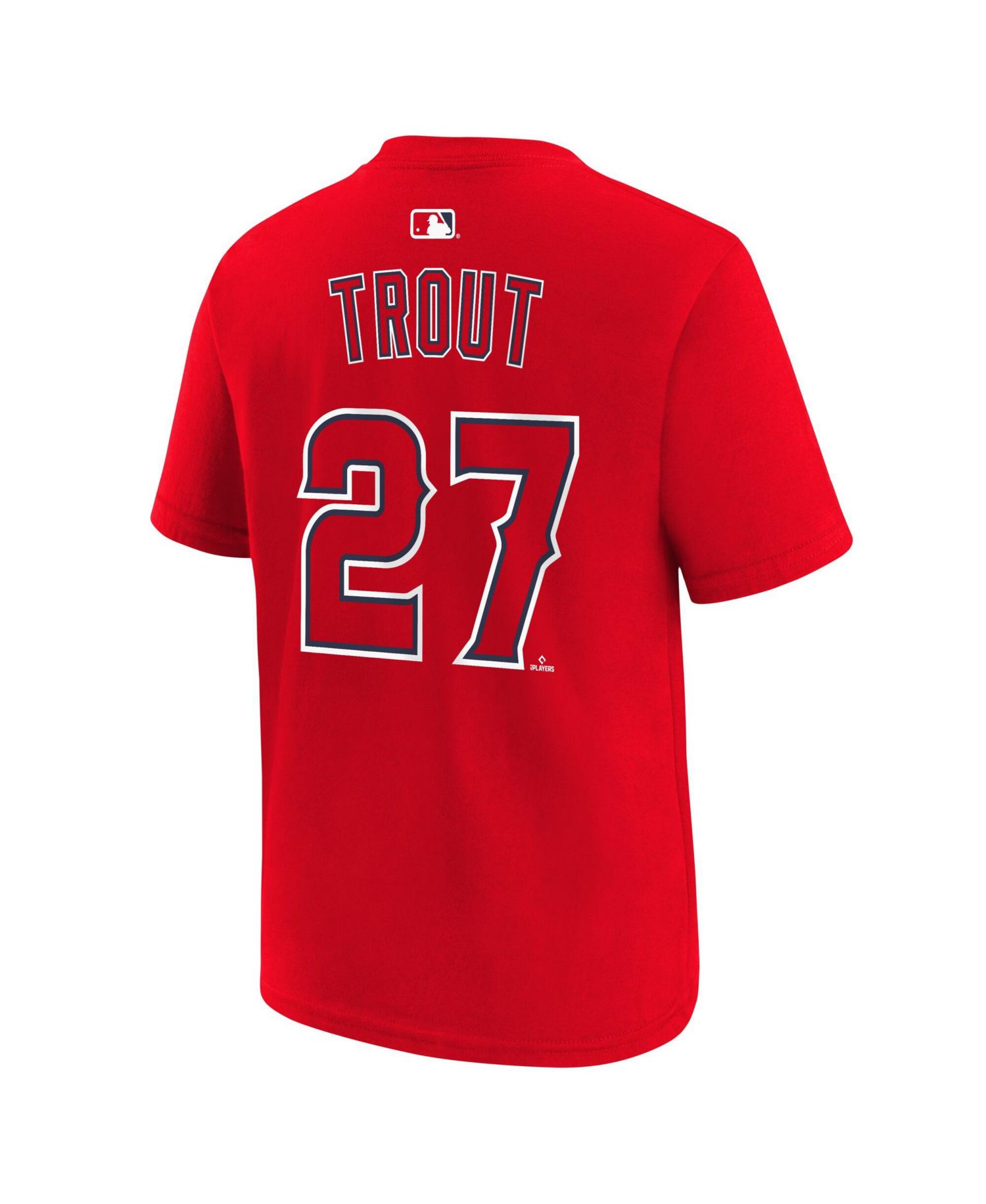 Big Boys and Girls Mike Trout Red Los Angeles Angels Name & Number T-Shirt