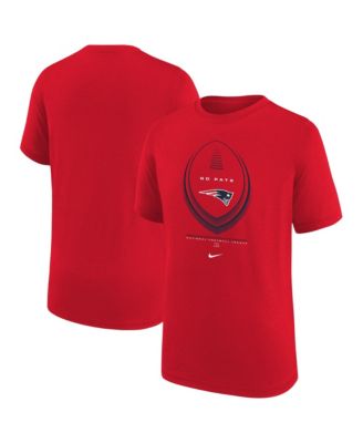 Big Boys and Girls Red New England Patriots Icon Legend Dri-FIT T-Shirt