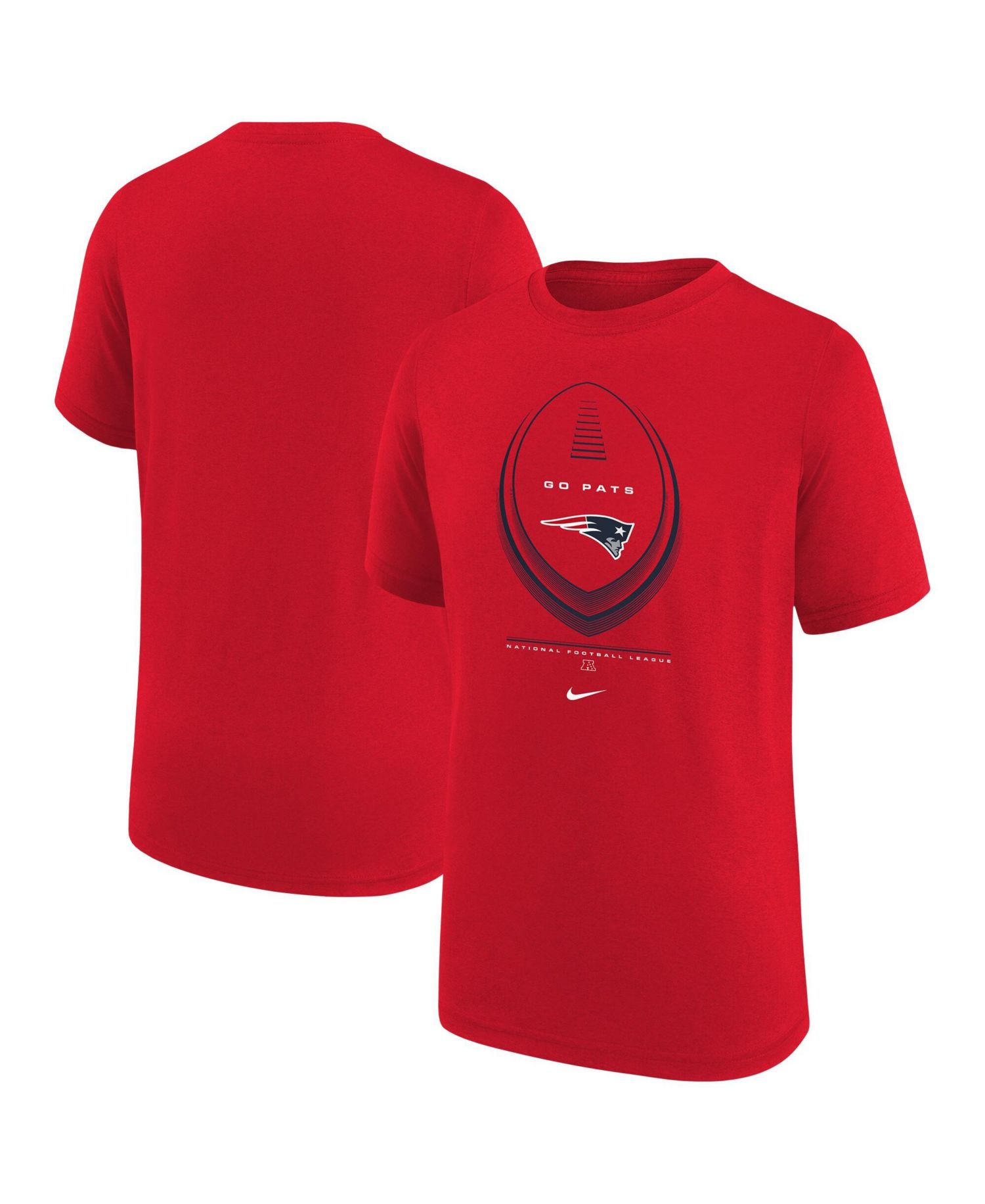 Big Boys and Girls Red New England Patriots Icon Legend Dri-FIT T-Shirt