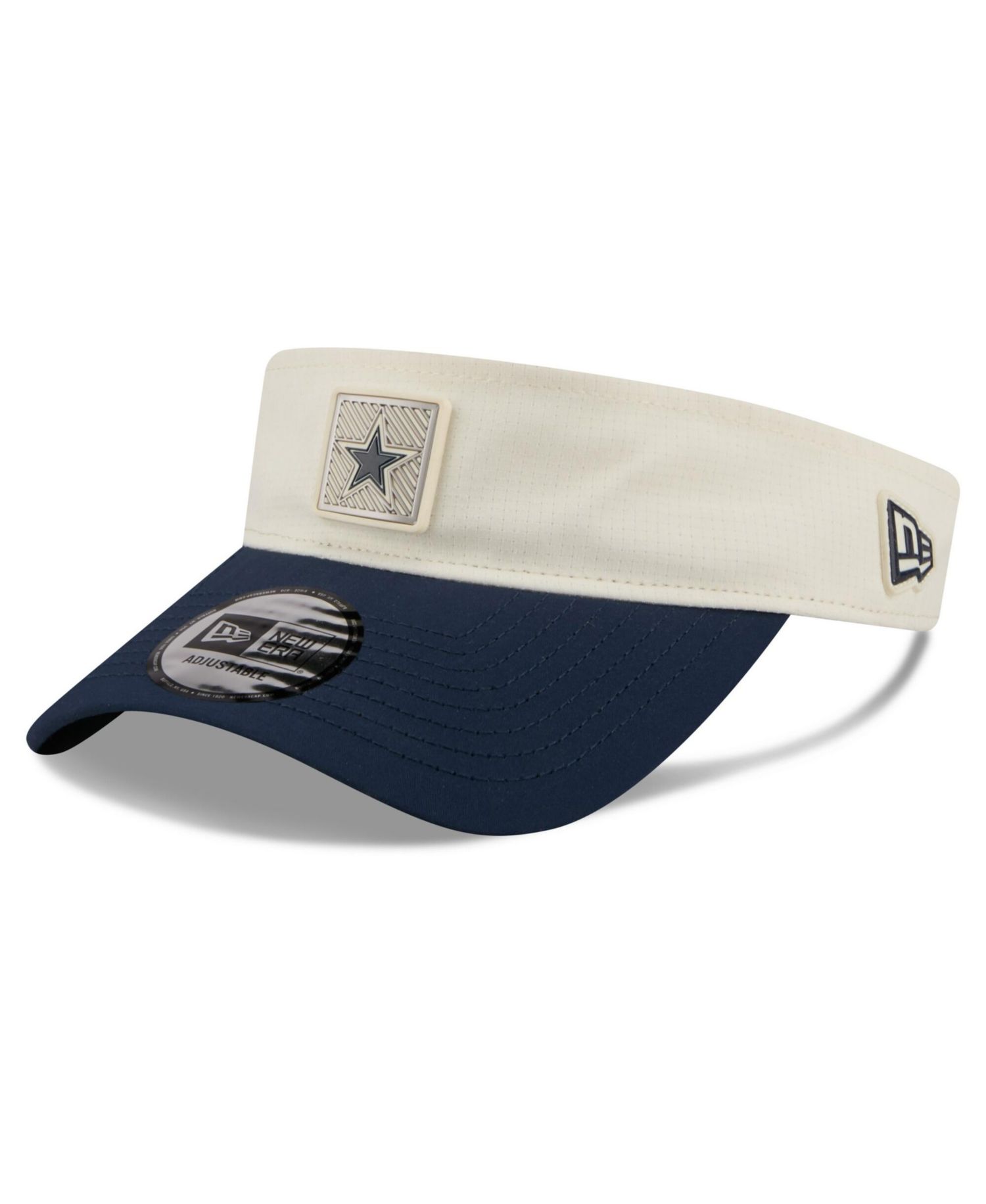Men's Cream/Navy Dallas Cowboys 2026 NFL Training Camp Adjustable Visor Hat
