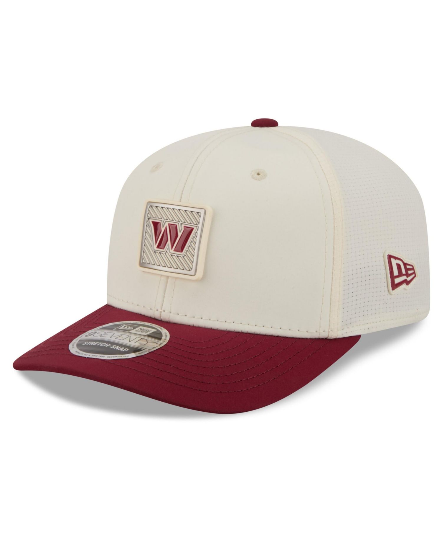 Men's Cream/Burgundy Washington Commanders 2026 NFL Training Camp 9SEVENTY Adjustable Hat