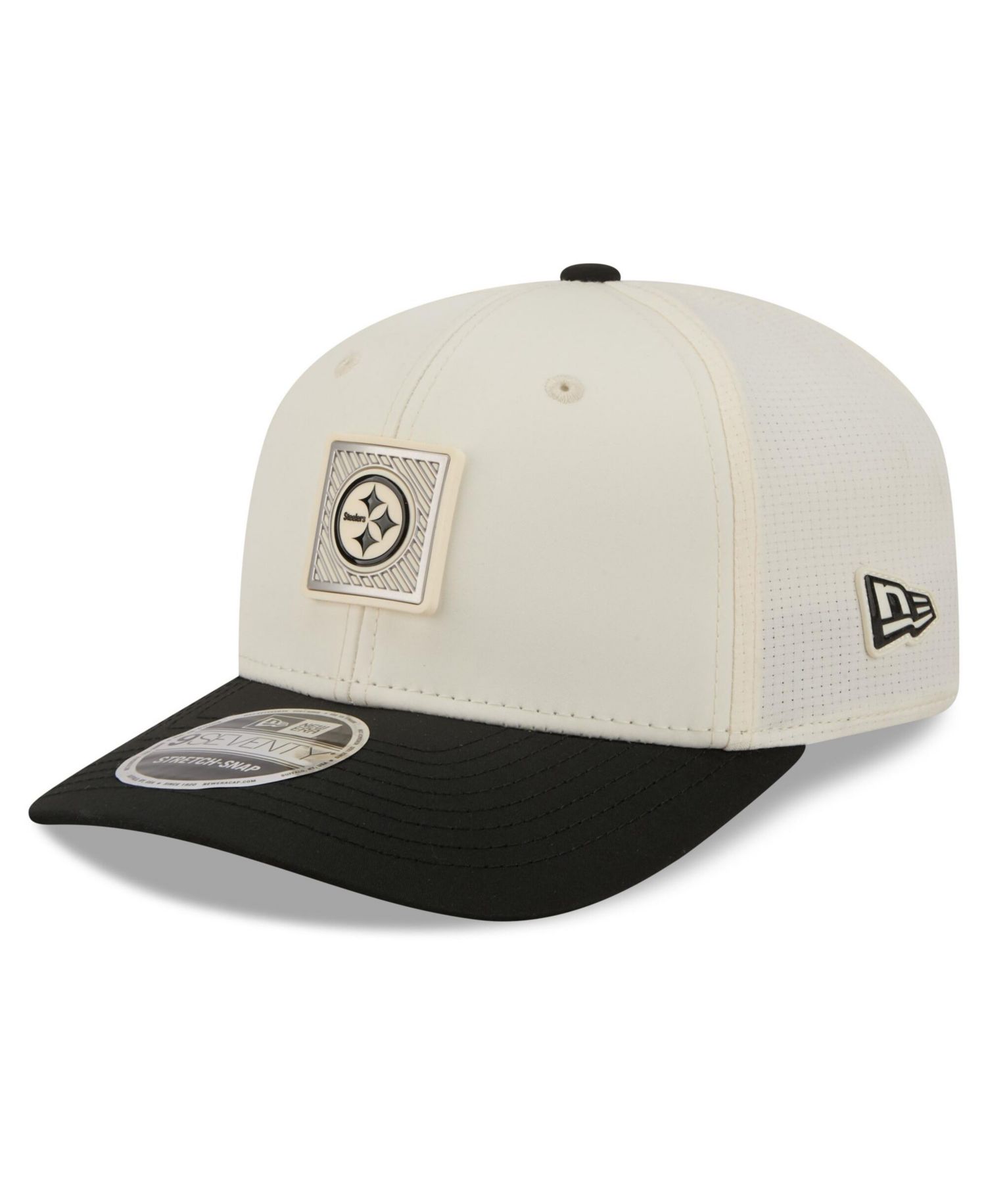 Men's Cream/Black Pittsburgh Steelers 2026 NFL Training Camp 9SEVENTY Adjustable Hat