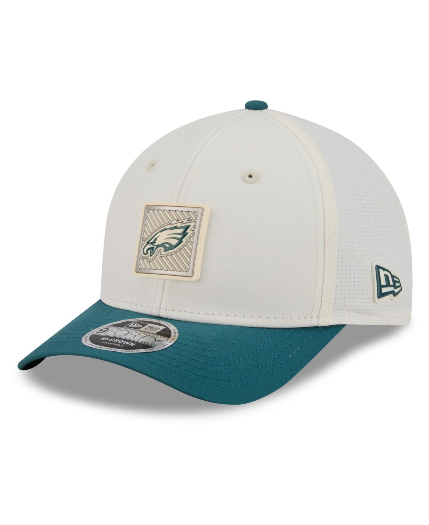 Men's Cream/Midnight Green Philadelphia Eagles 2026 NFL Training Camp 9FORTY Adjustable Hat