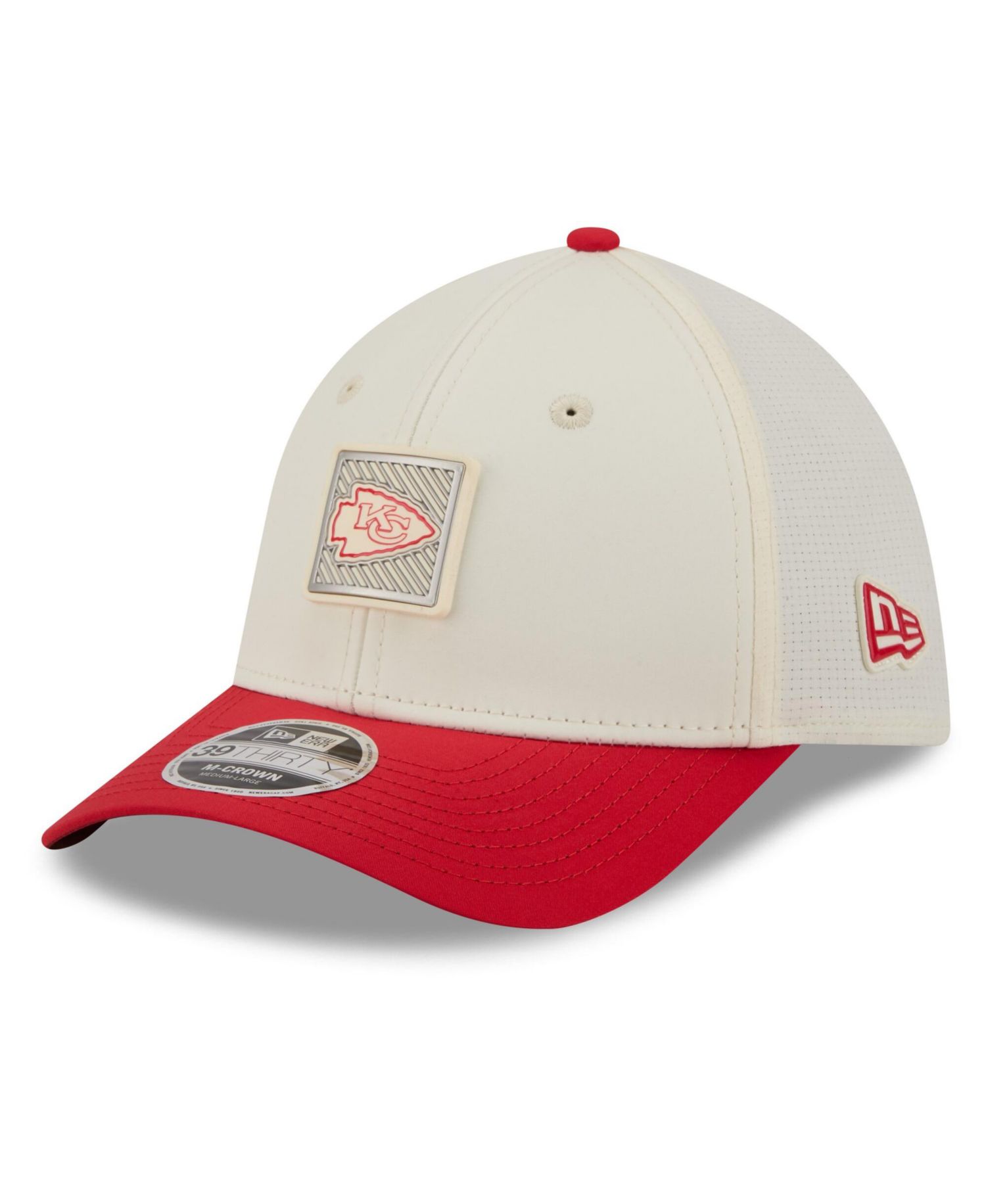 Men's Cream/Red Kansas City Chiefs 2026 NFL Training Camp 39THIRTY Flex Hat