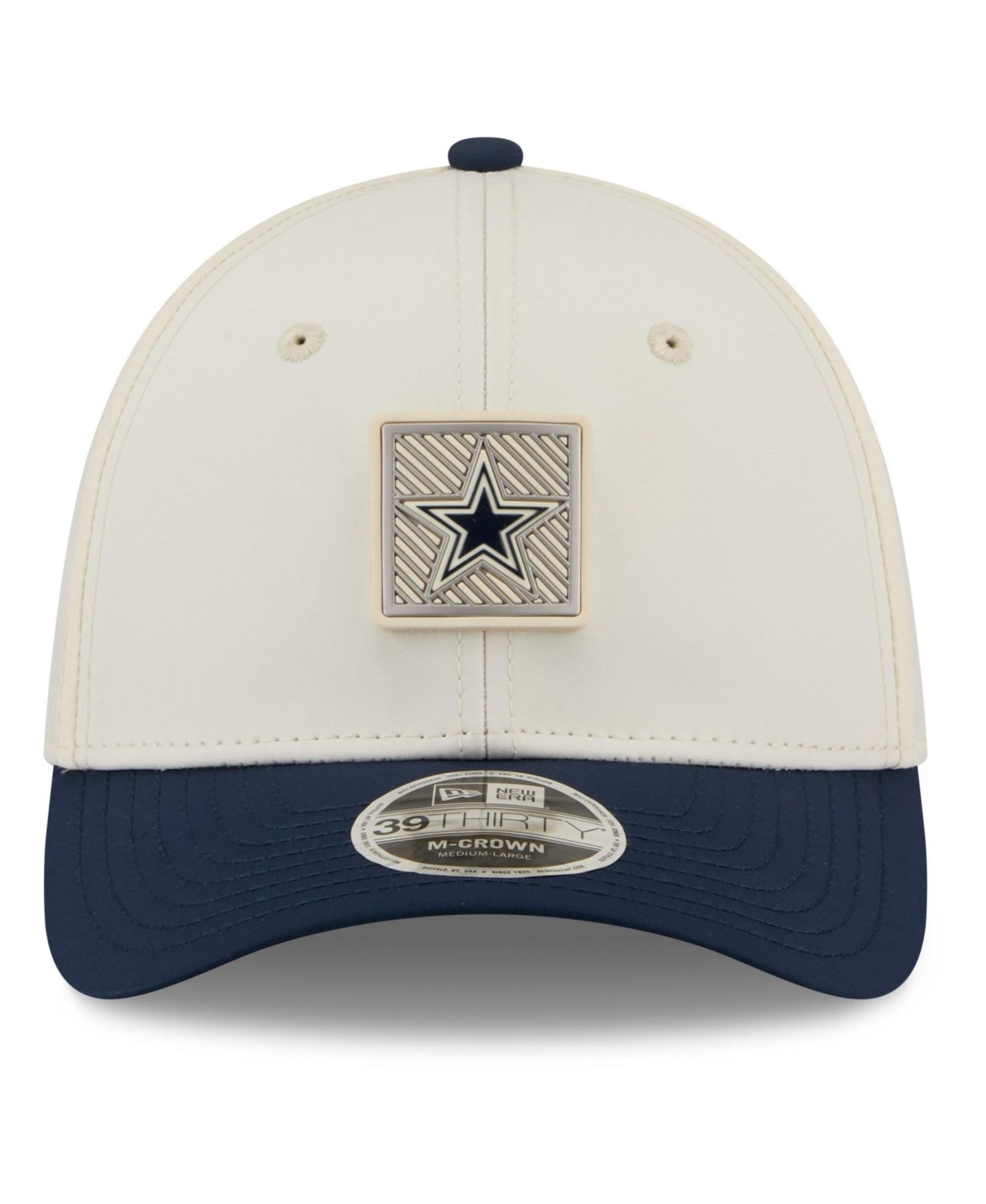 Men's Cream/Navy Dallas Cowboys 2026 NFL Training Camp 39THIRTY Flex Hat