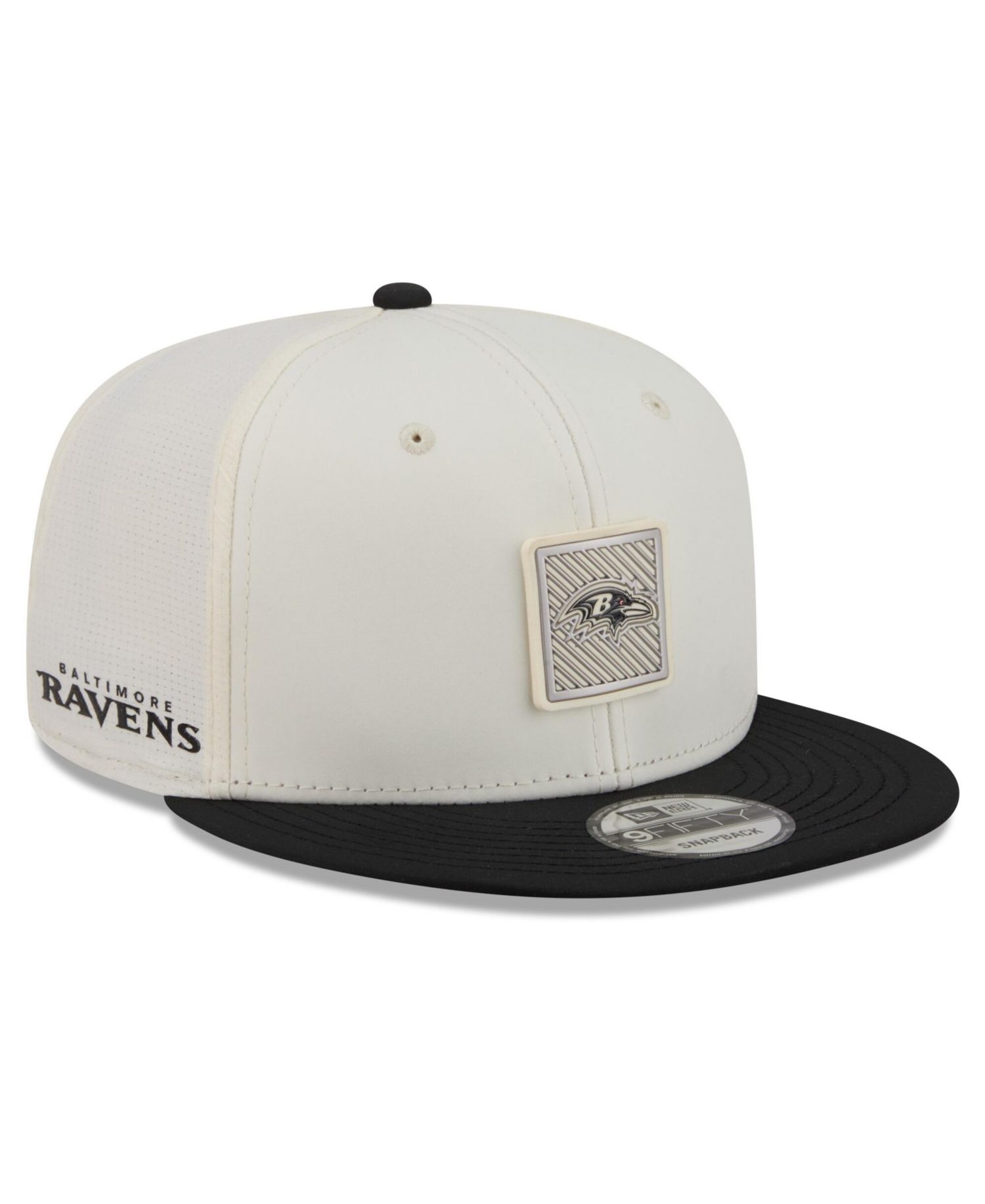 Men's Cream/Black Baltimore Ravens 2026 NFL Training Camp 9FIFTY Snapback Hat