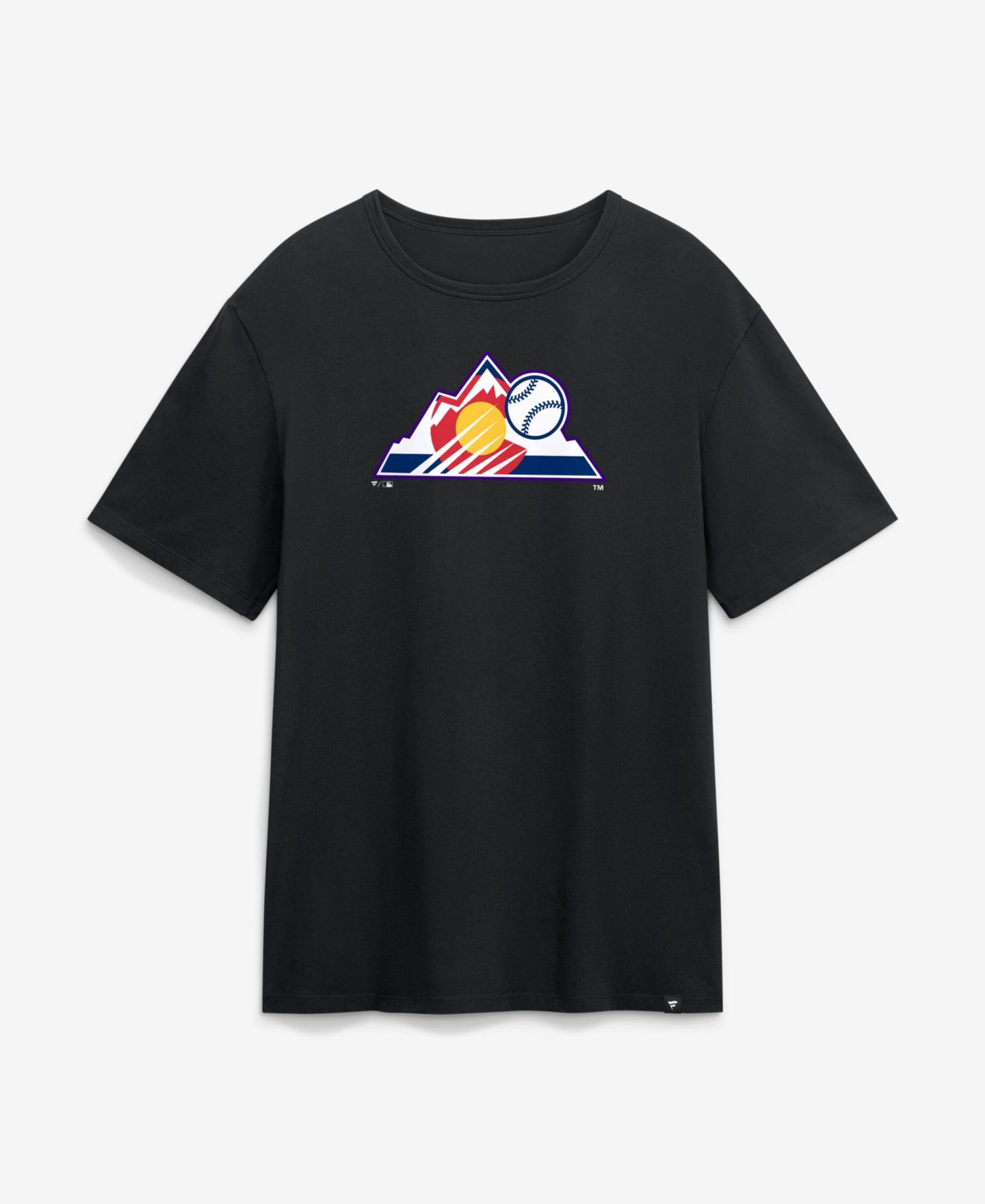 Мужская футболка Fanatics Black Colorado Rockies Alternate Logo Legacy — фото 1