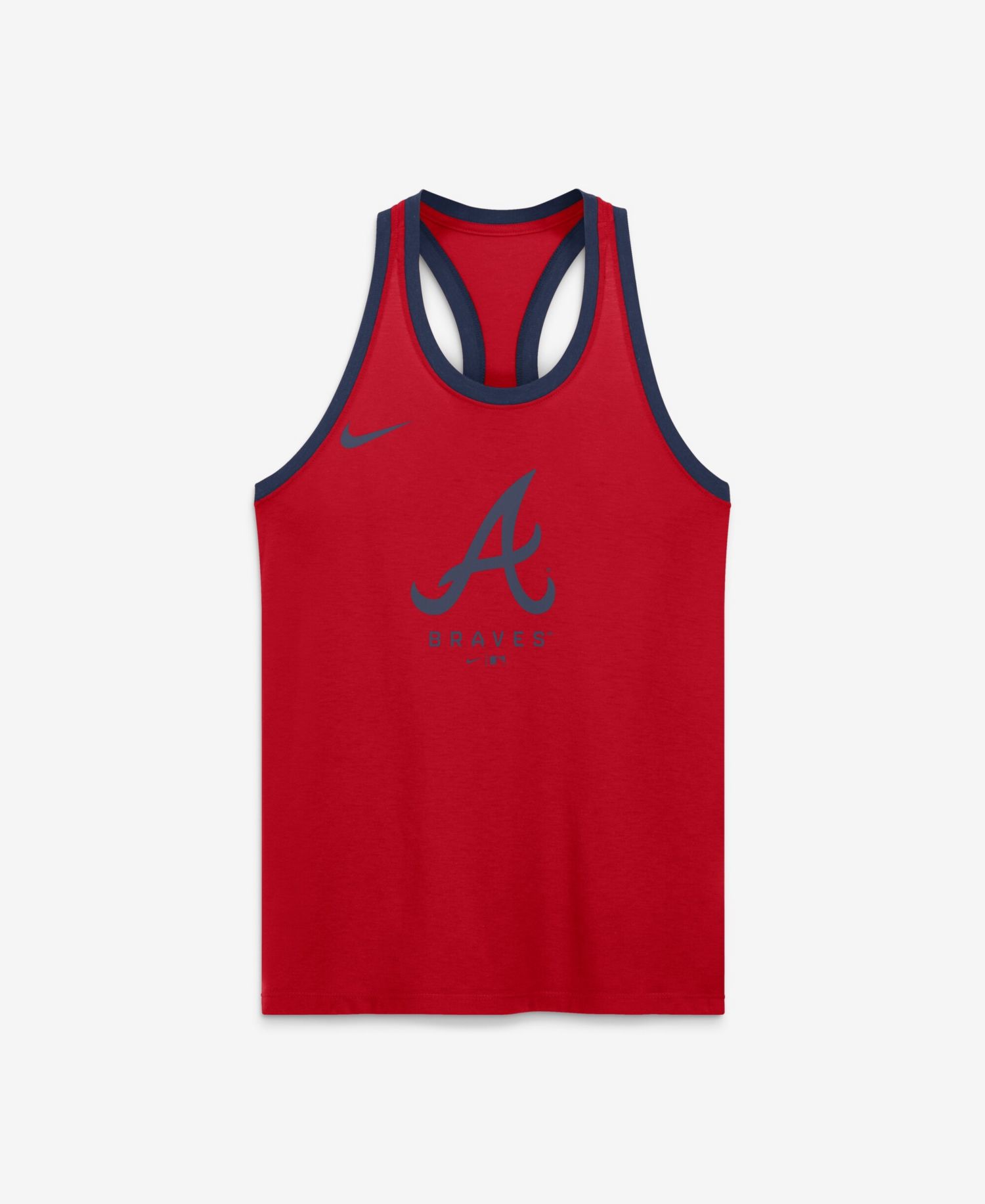 Women's Red Atlanta Braves Tri-Blend Dri-FIT Racerback Tank Top