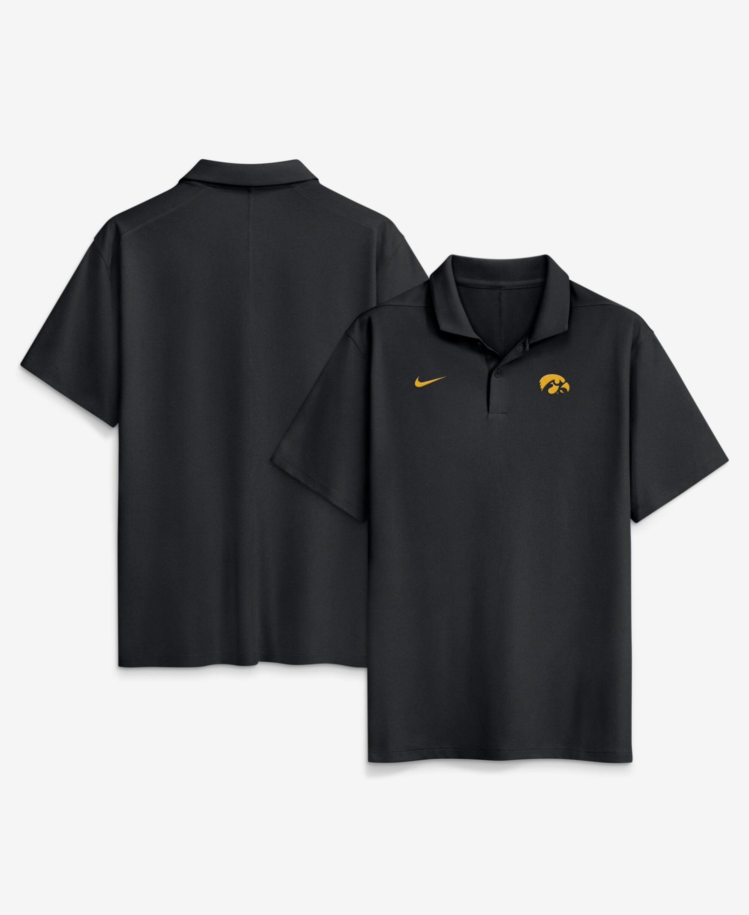 Men's Black Iowa Hawkeyes Primetime Victory Plus Dri-FIT Polo Shirt