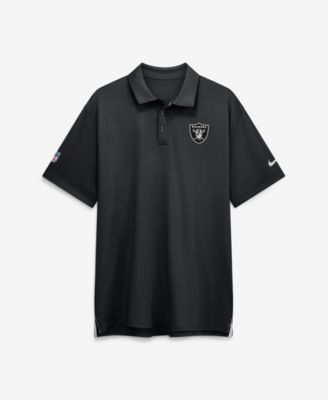 Men's Black Las Vegas Raiders Sideline Tour Dri-FIT Polo Shirt