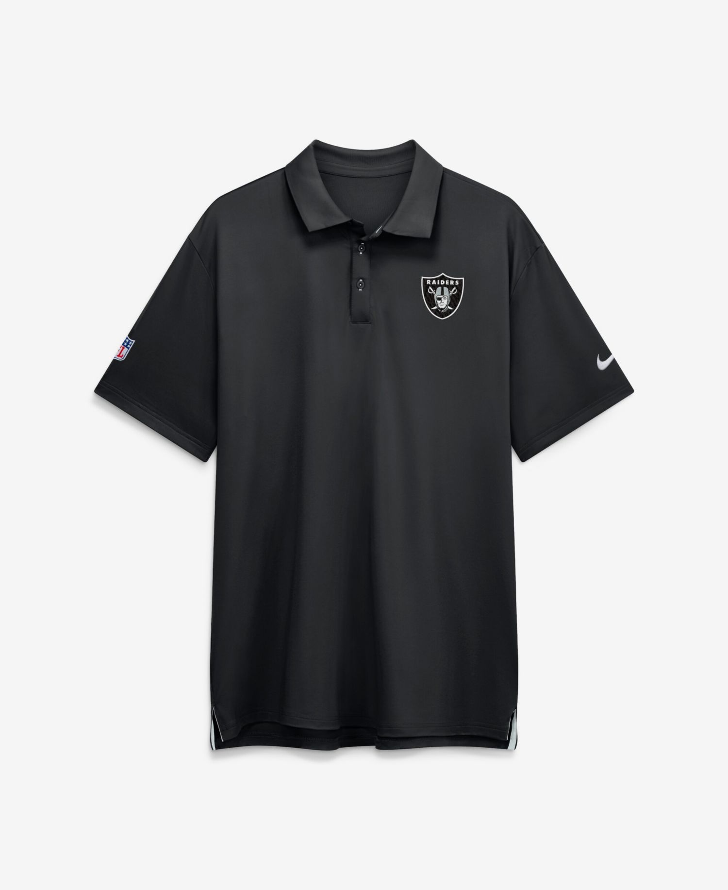 Men's Black Las Vegas Raiders Sideline Tour Dri-FIT Polo Shirt