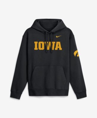 Men's Black Iowa Hawkeyes 2026 Sideline Club Fleece Hoodie