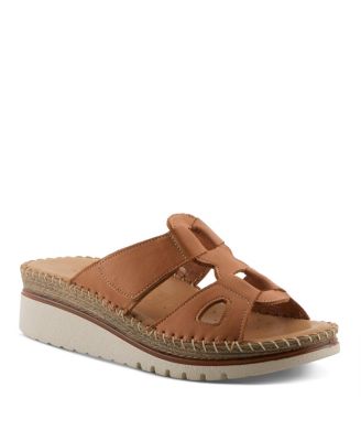 Women's Montera Leather Slide with Buckle Closure Sandals