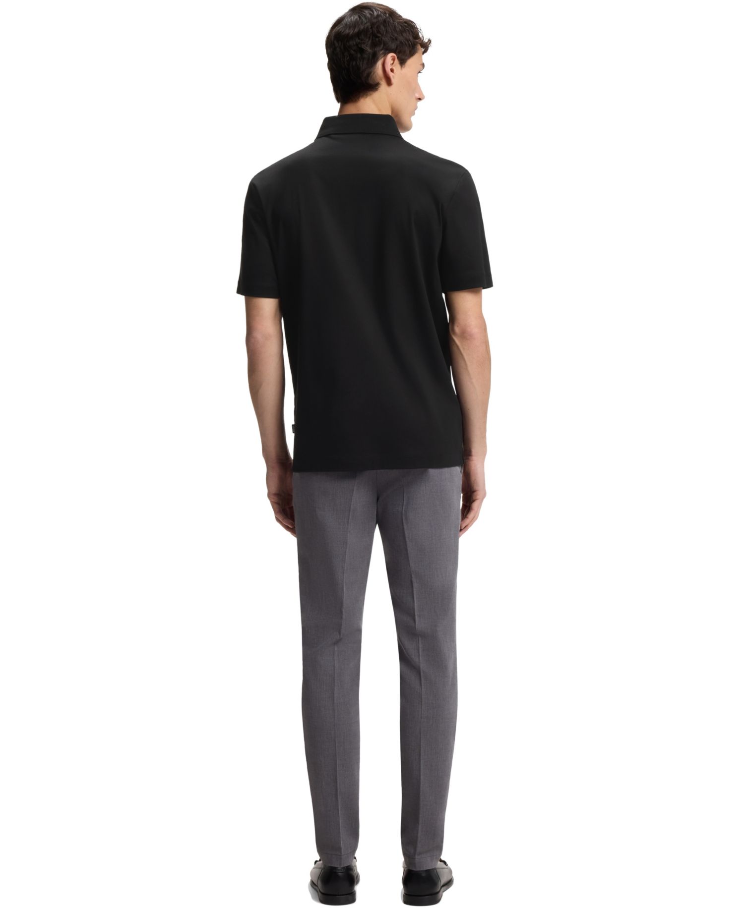Men's Mercerised Cotton Monogram Regular-Fit Polo Shirt