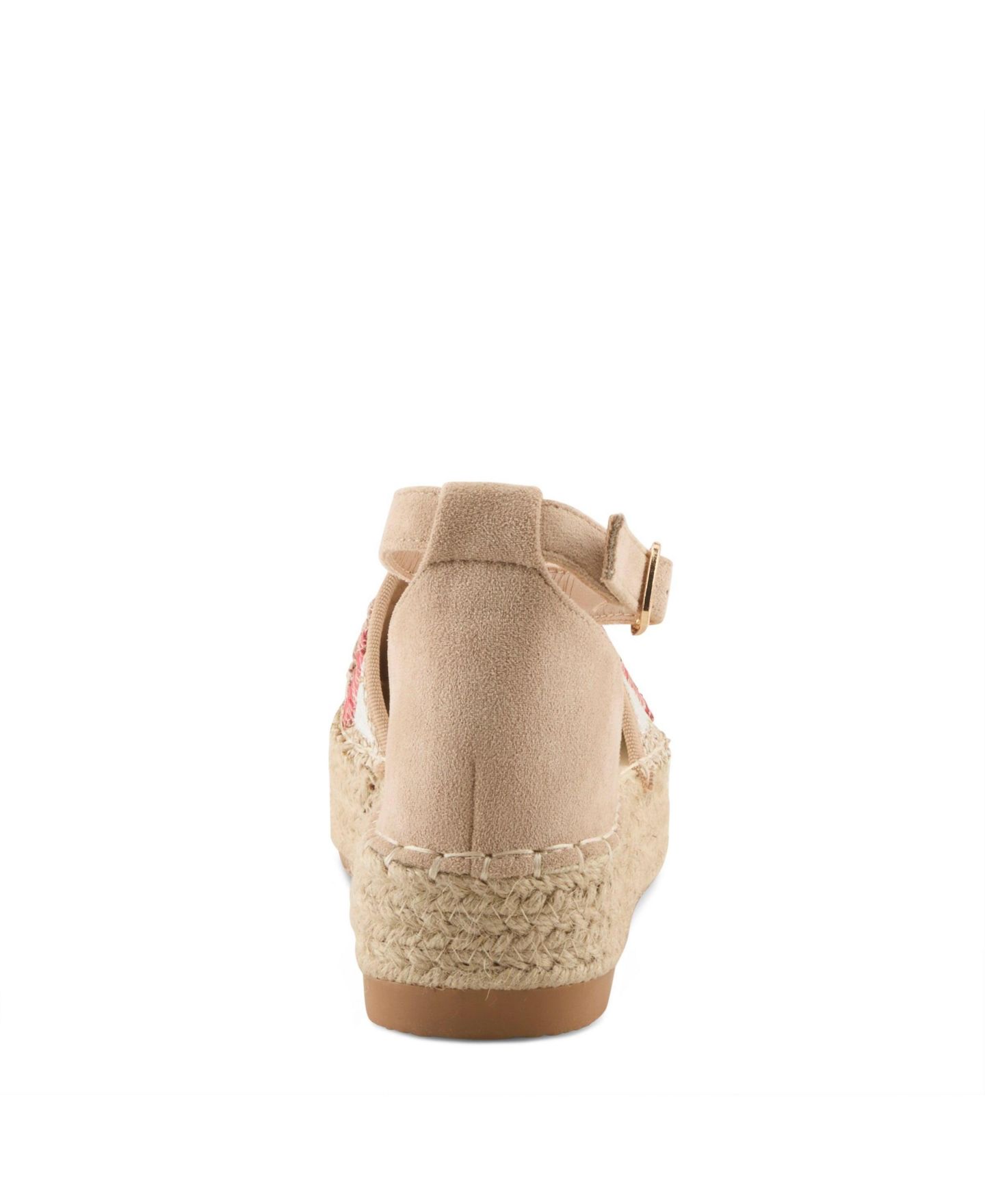 Женские сандалии Azura Endlessluv Espadrille Flatform with Cork Sole, цвет: Бежевый разноцветный — фото 4