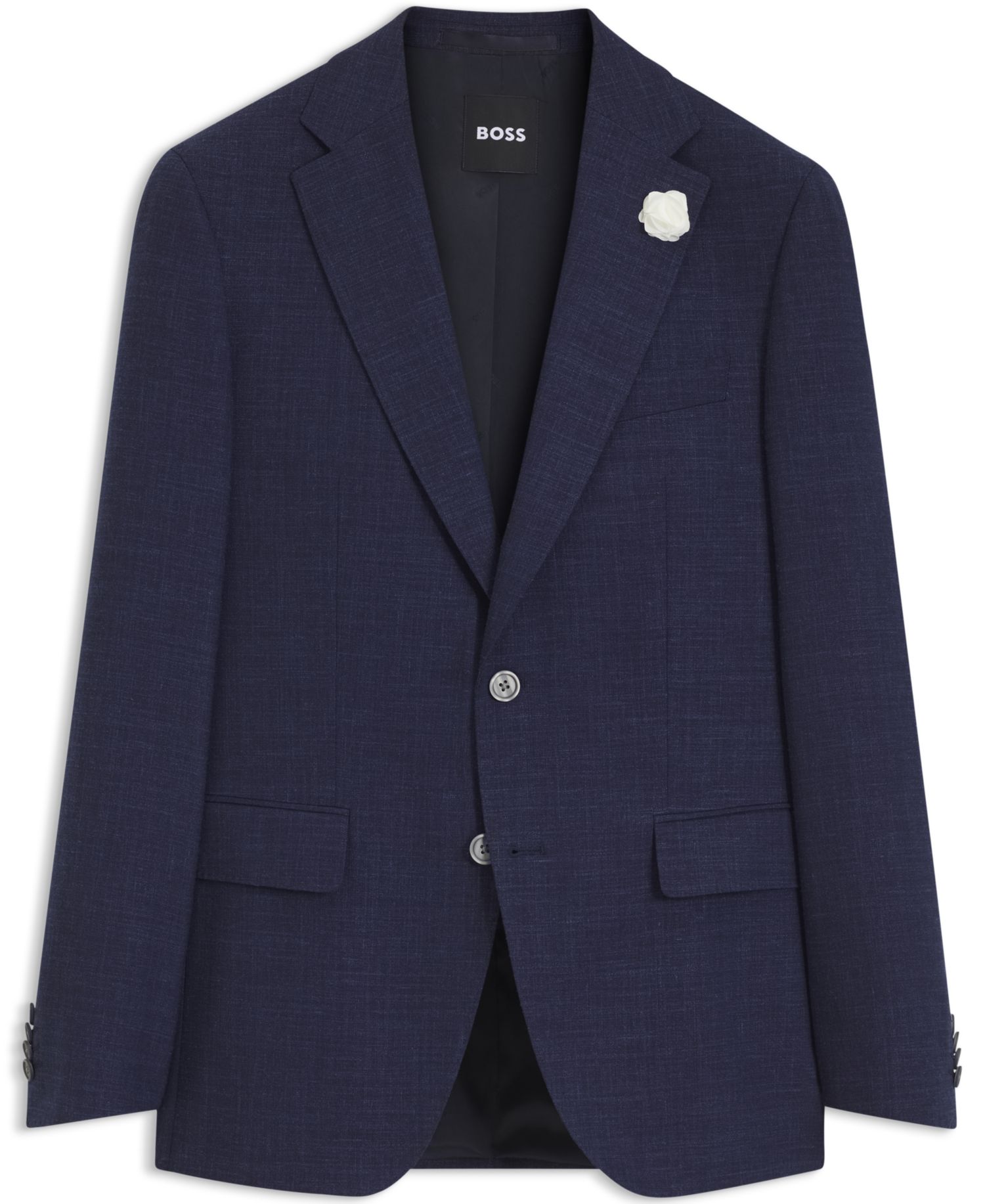 BOSS by Men's Melange Stretch Slim-Fit Blazer