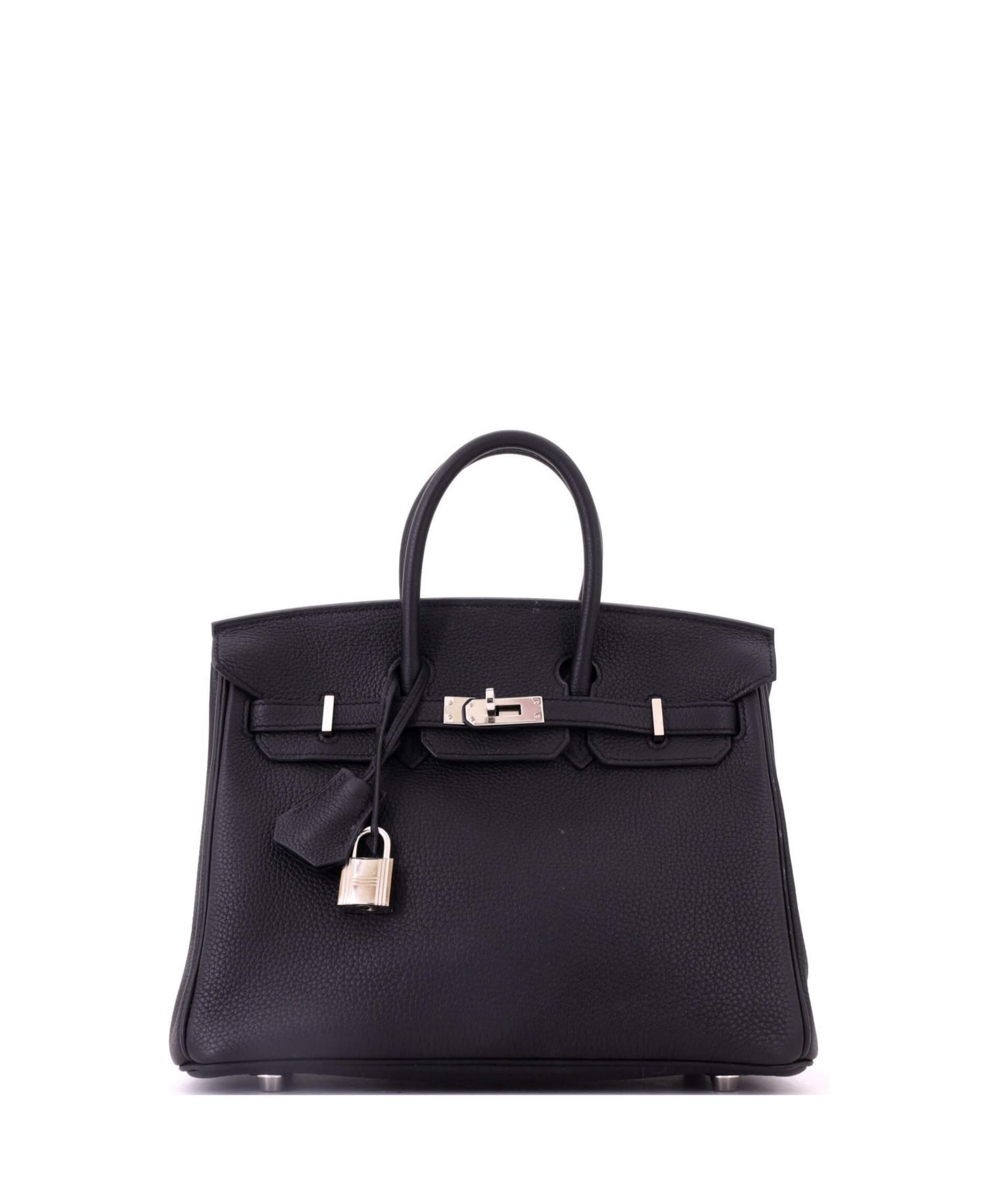 Birkin 25 Handbag Black Togo with Palladium Hardware