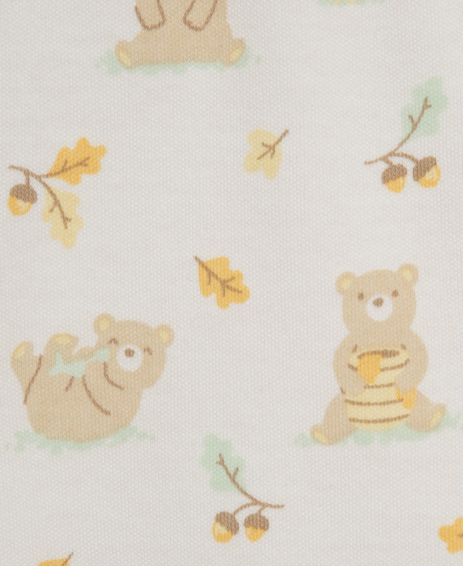 Baby Boys' Honey Bear Top and Footed Pants and Hat, 3-Piece Set