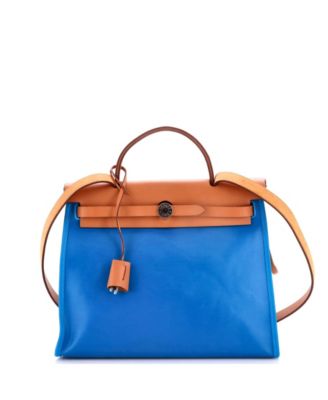 31 Herbag Zip Berline Vache Canvas and Leather