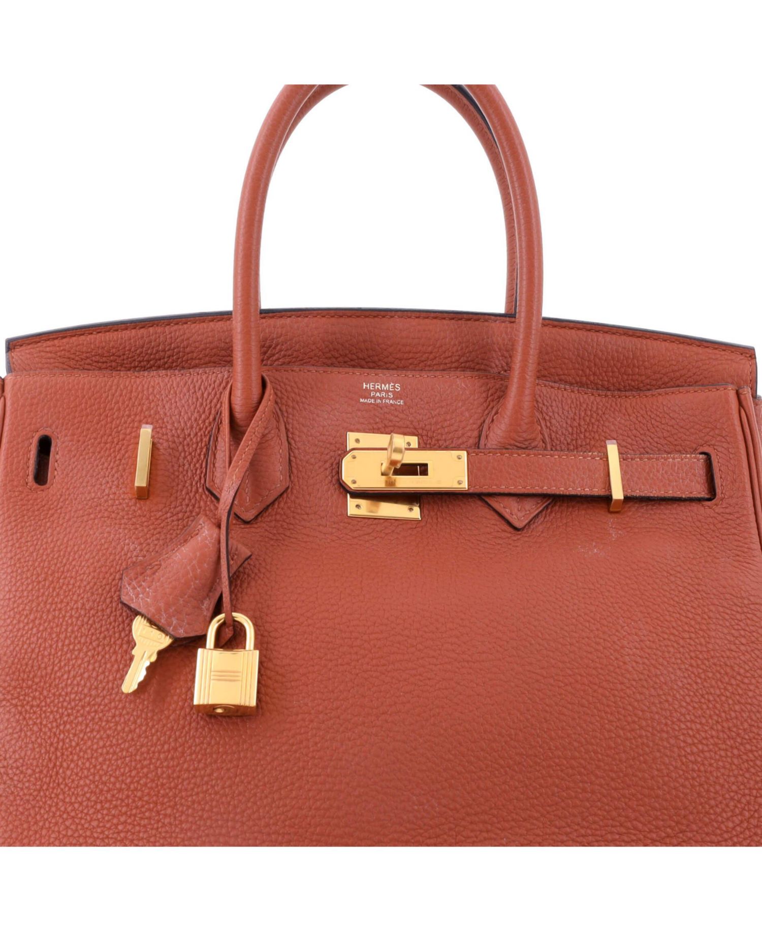 Birkin 30 Handbag Brown Togo with Gold Hardware