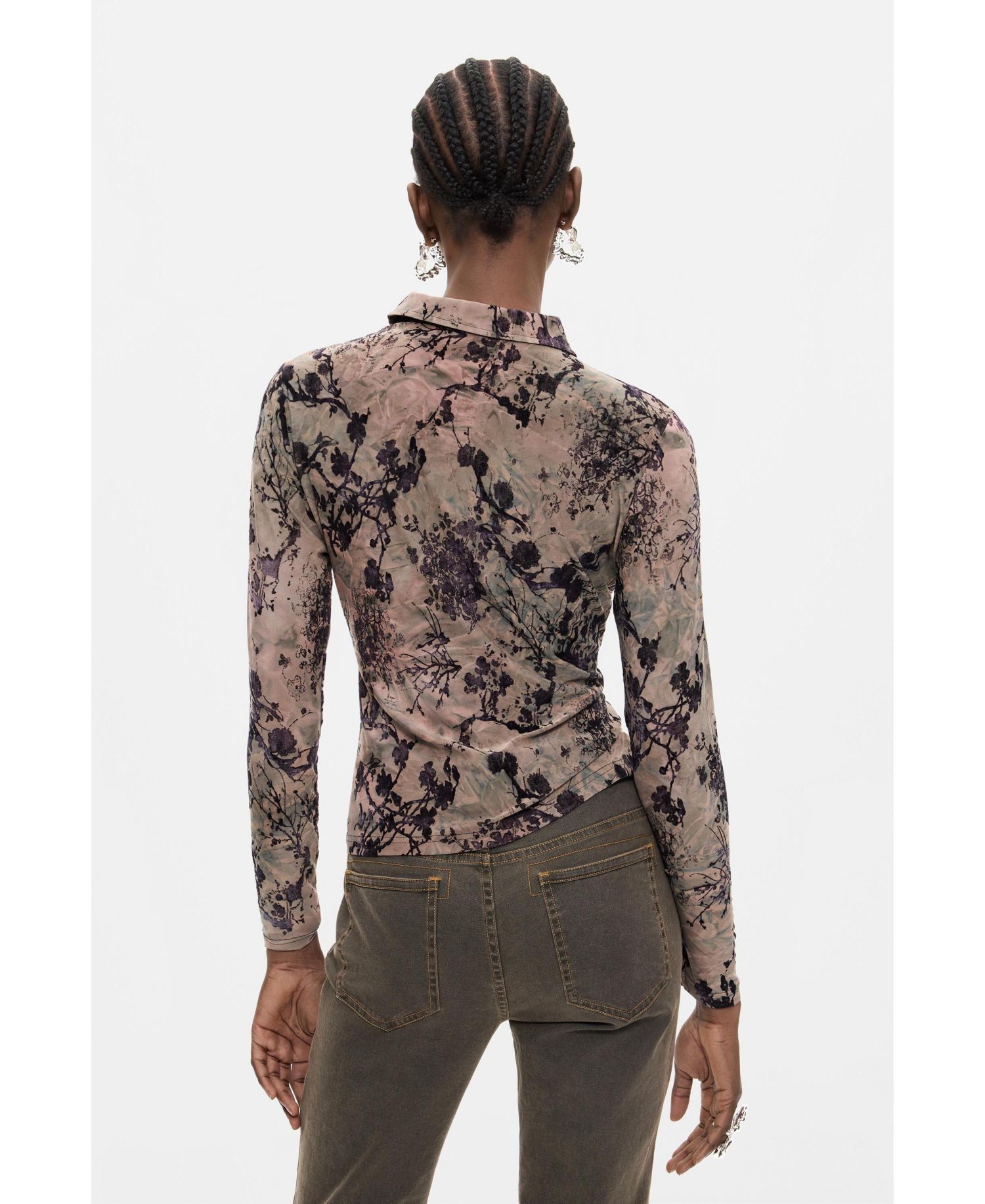 Women's Flocked Shirt